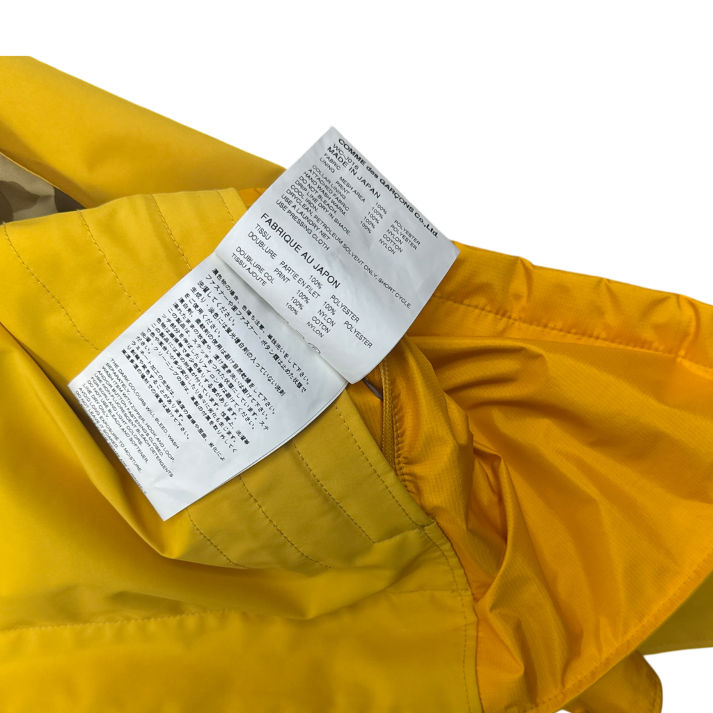Junya Wantanabe MAN Comme Des Garçons AD2018 Mountain Jacket (With Bag) Yellow/Camo (Fits M-L)