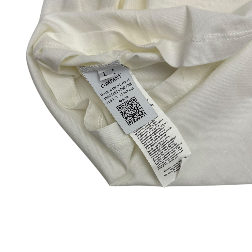 C.P. Company Goggle Print T-shirt ‘Gauze White’ (Fits M)