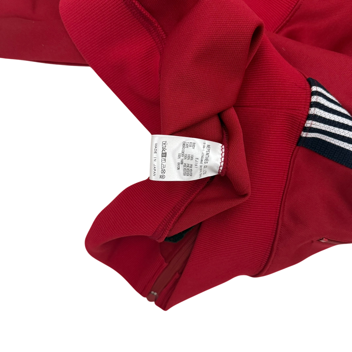 Needles Poly Smooth Track Jacket Red / Black (Size L)