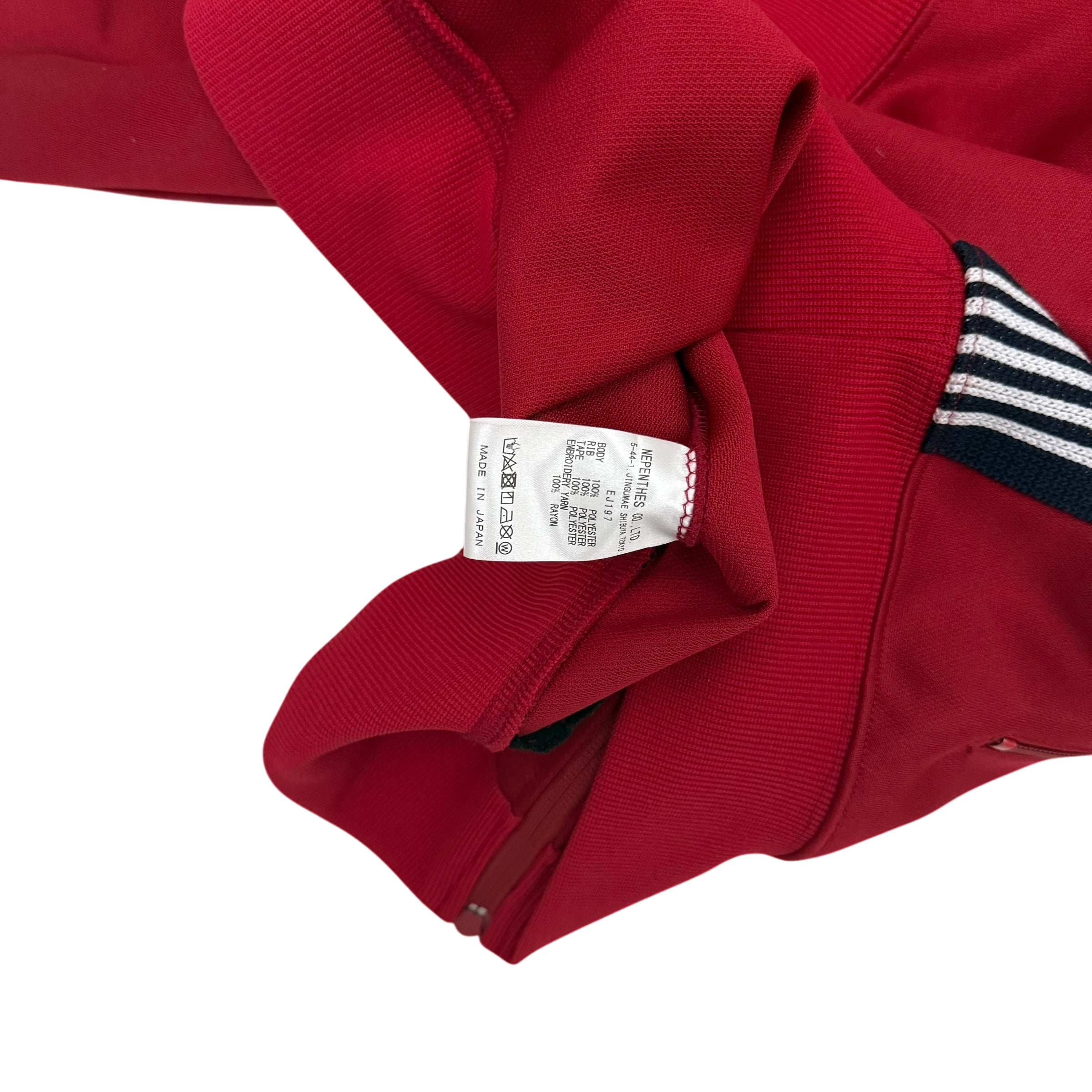 Needles Poly Smooth Track Jacket Red / Black (Size L)