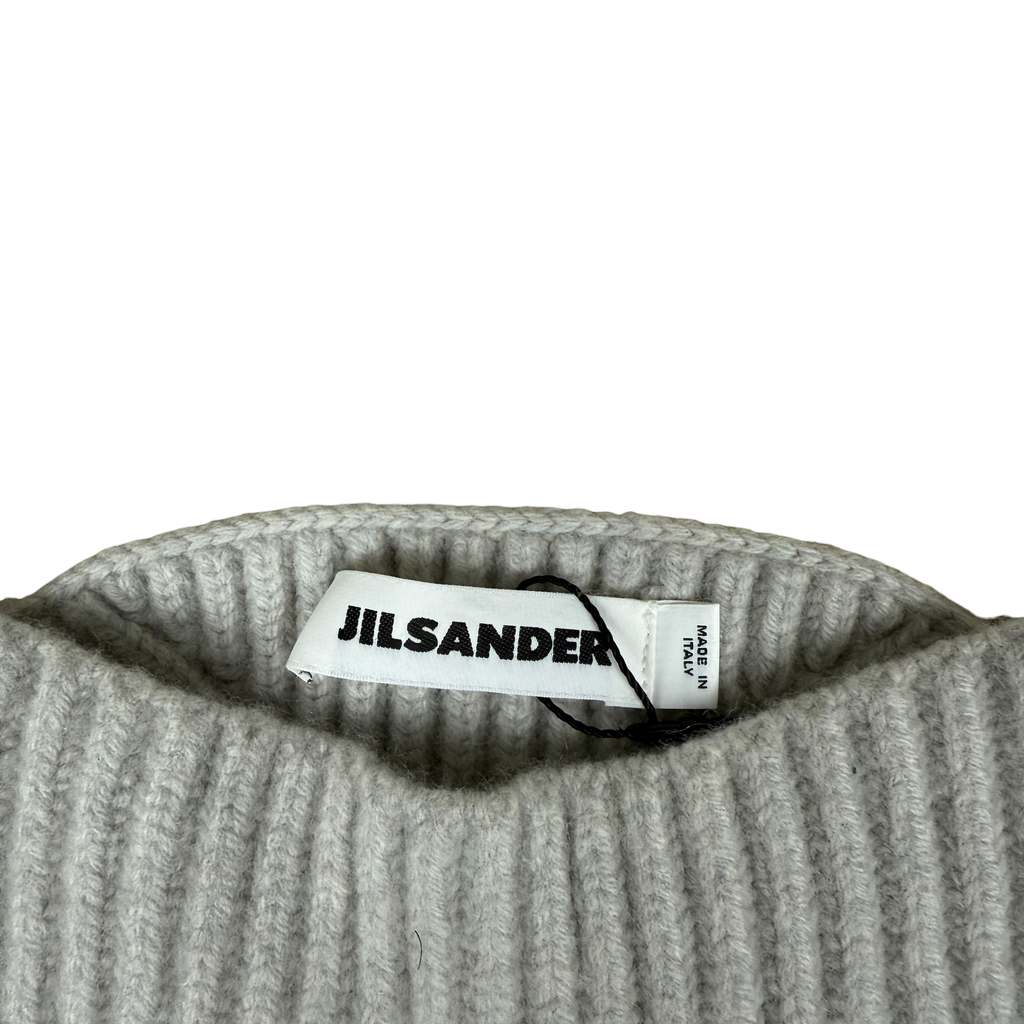 Jil Sander Wool/Cashmere Blend Knit T-Shirt Grey (Size 40)