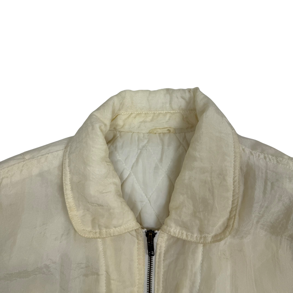 Issey Miyake Tsumori Chisato Sport 80s Padded Bomber Jacket Cream (Fits S-L)
