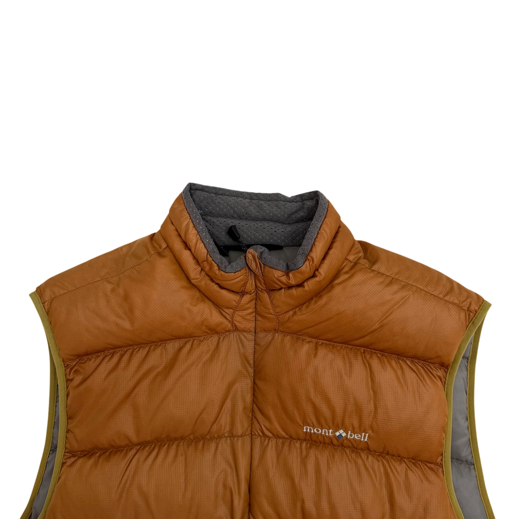 Montbell Light Alpine Down Vest Orange (Fits L-XL)