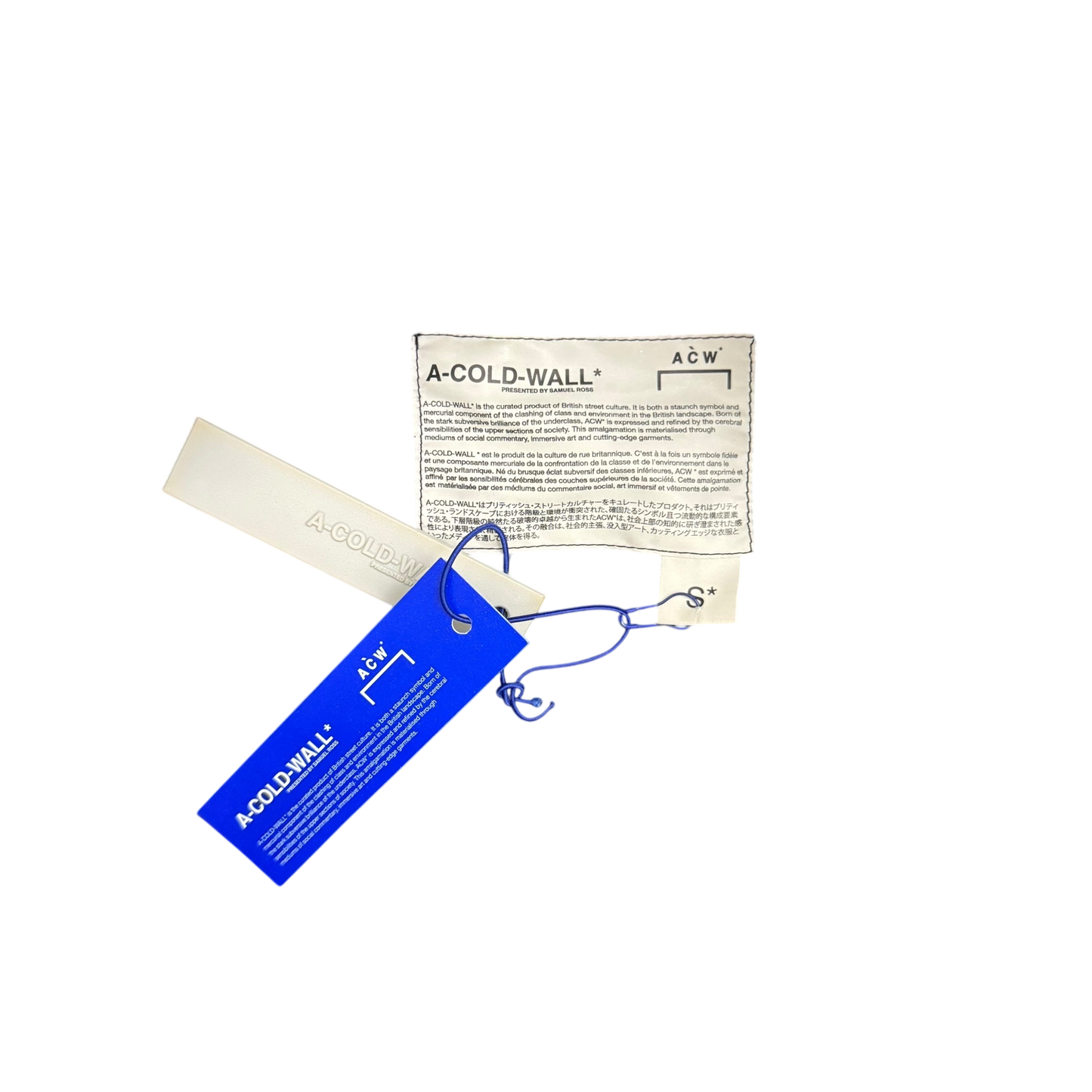 A-COLD-WALL* (ACW) Asymmetrical Nylon Chain Turncoat (Fits S-XL)