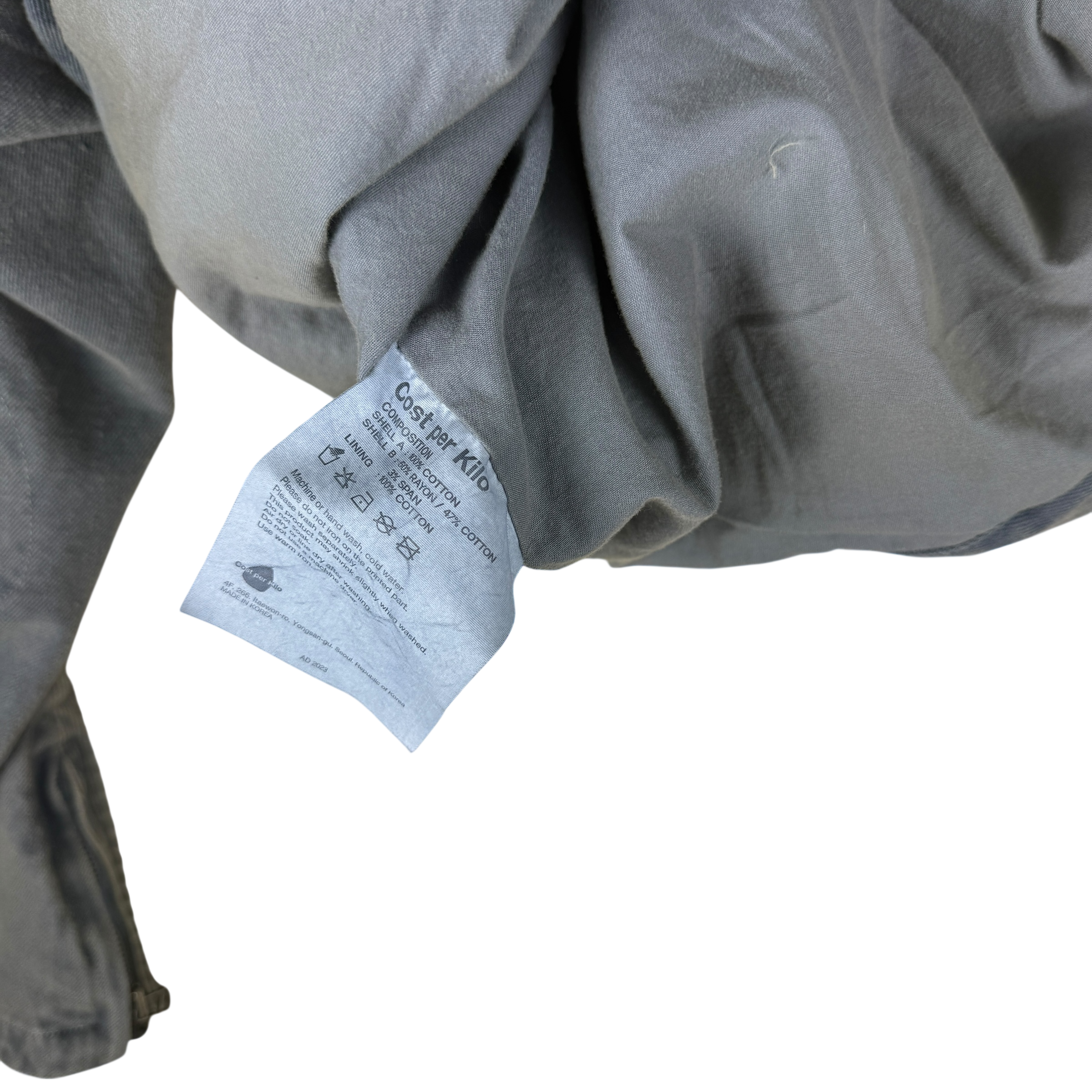 Cost per Kilo V4 Motor Jacket Dirty Indigo (Size L)