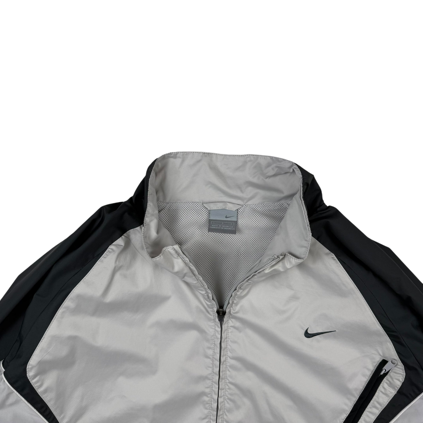 Nike 00s Track Jacket White/Grey (part of set) (Fits L-XL)