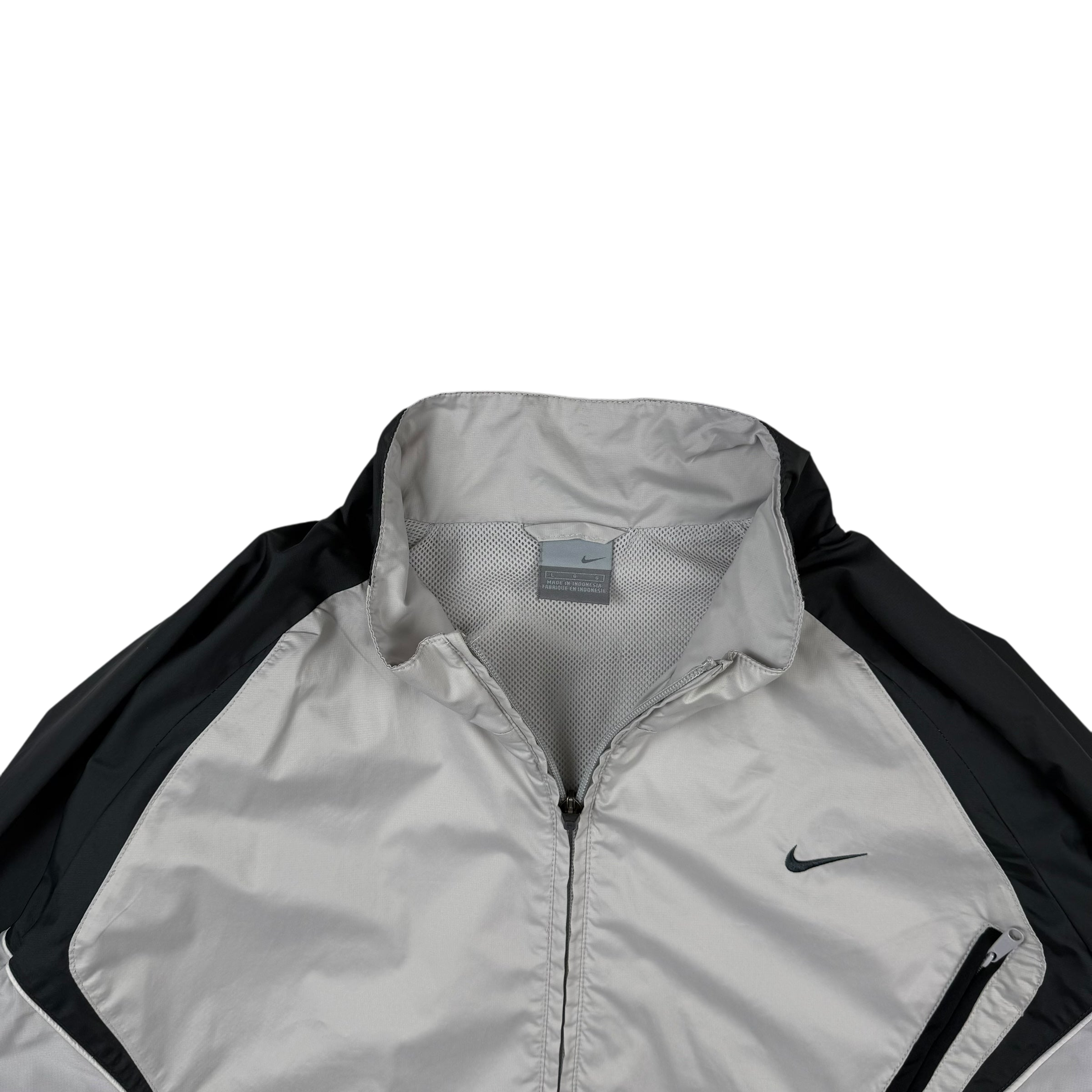 Nike 00s Track Jacket White/Grey (part of set) (Fits L-XL)