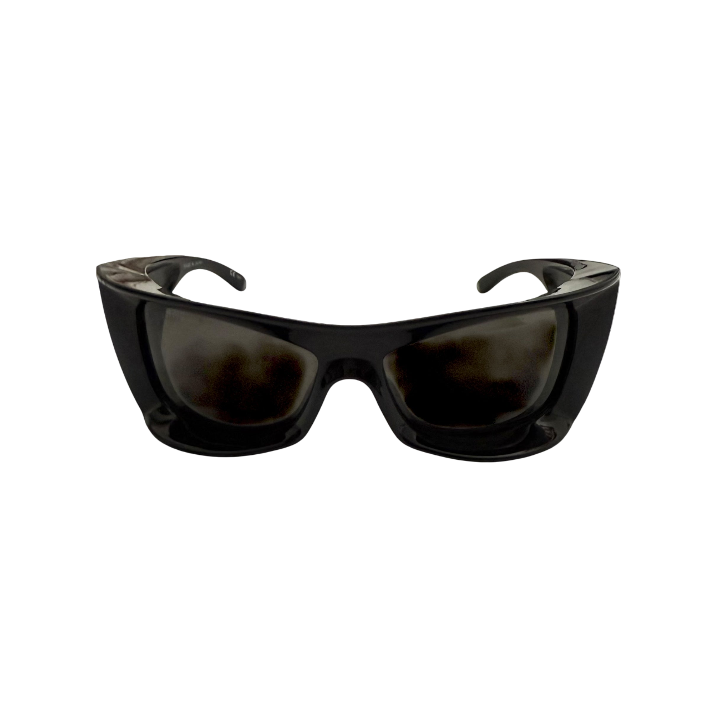 Balenciaga BB0156S Oversized Wrap Sunglasses Black