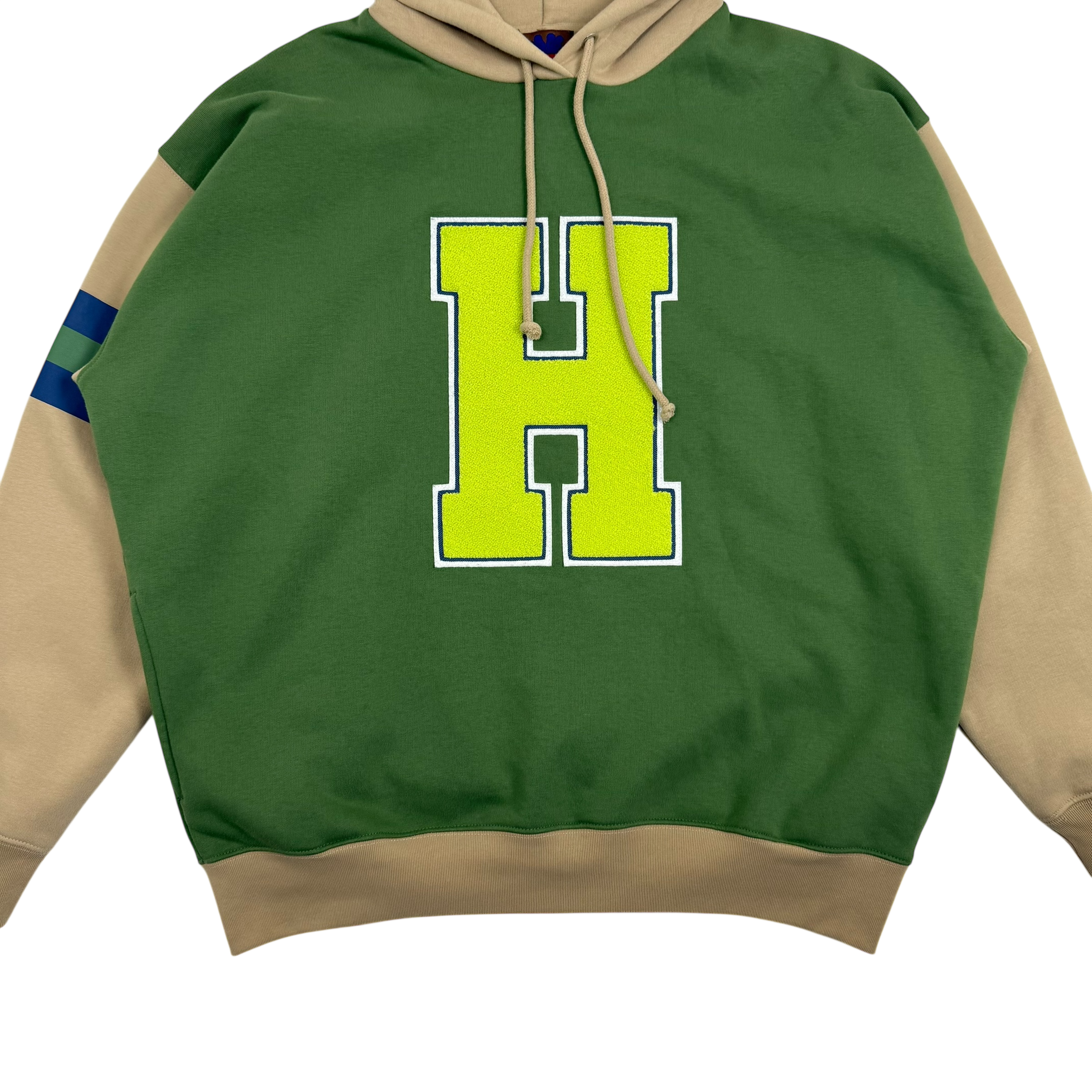 Heaven by Marc Jacobs Jumbo Star Varsity Hoodie Green/Beige (Fits M-L)