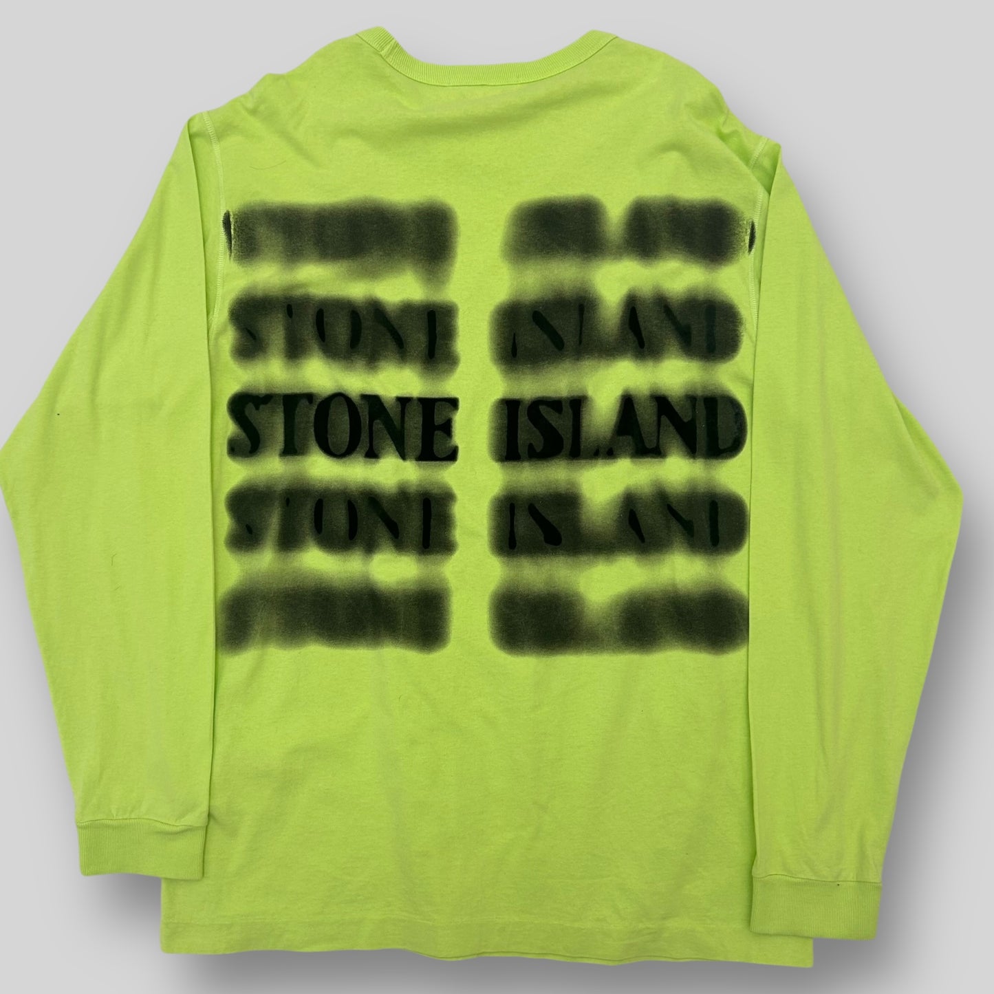 Stone Island Long Sleeve T Shirt Acid Green (Fits XL)