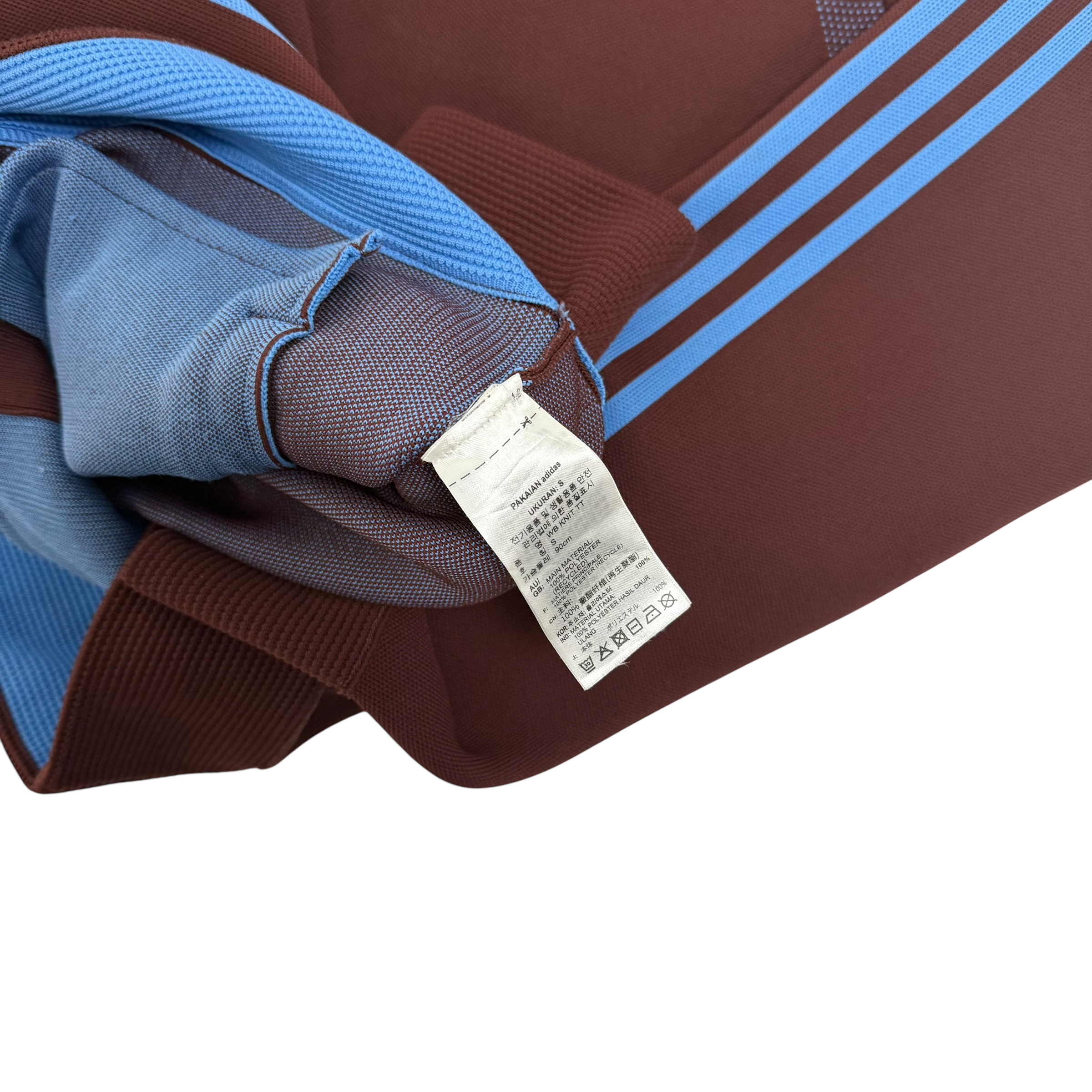 Wales Bonner x Adidas Knitted Track Jacket Burgundy/Blue (Size S)