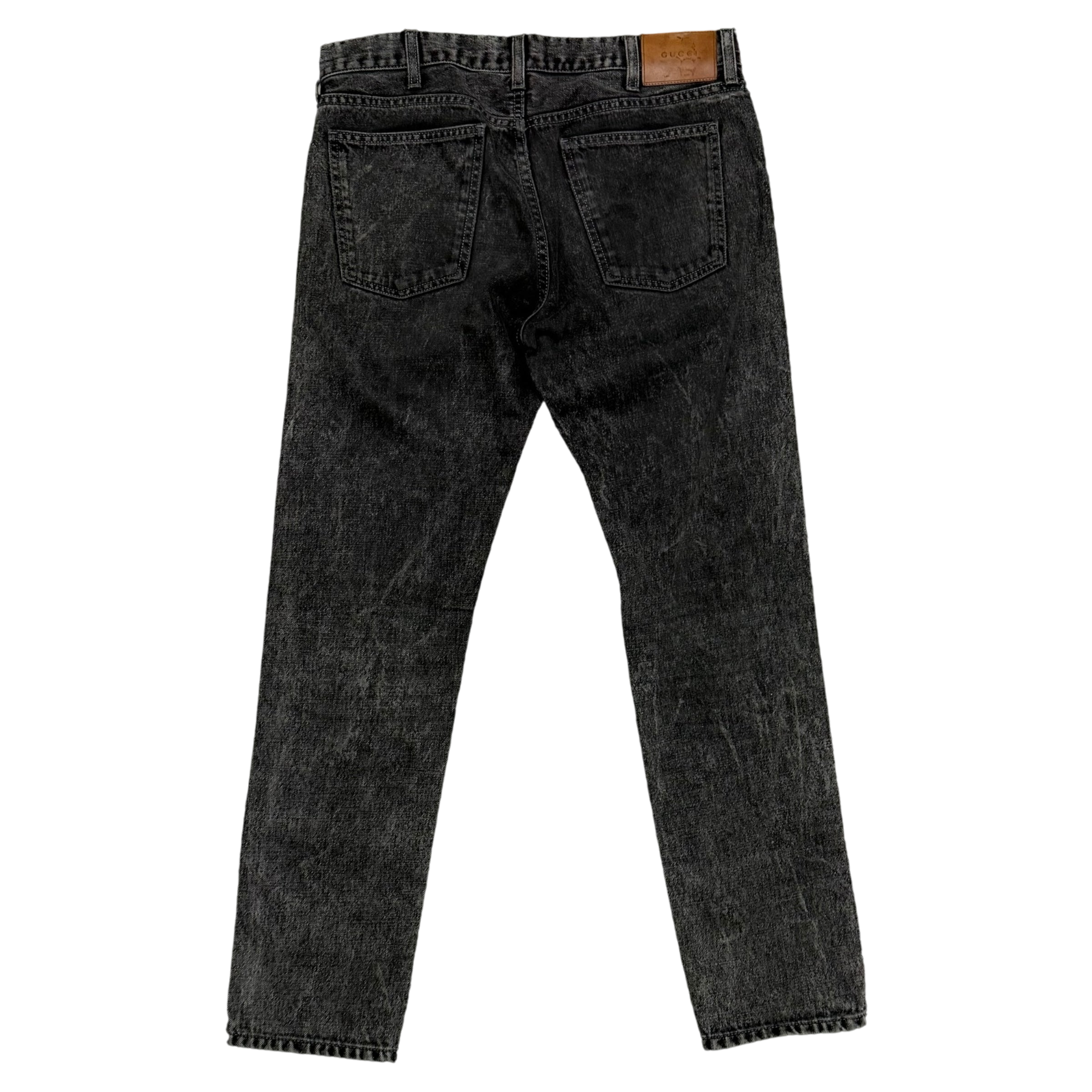Gucci Washed Black Slim Fit Jeans (Size 32”)