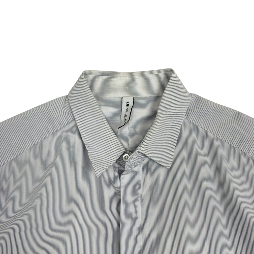Neil Barret Double Pocket Pinstripe Shirt Blue/White (Fits S-M)