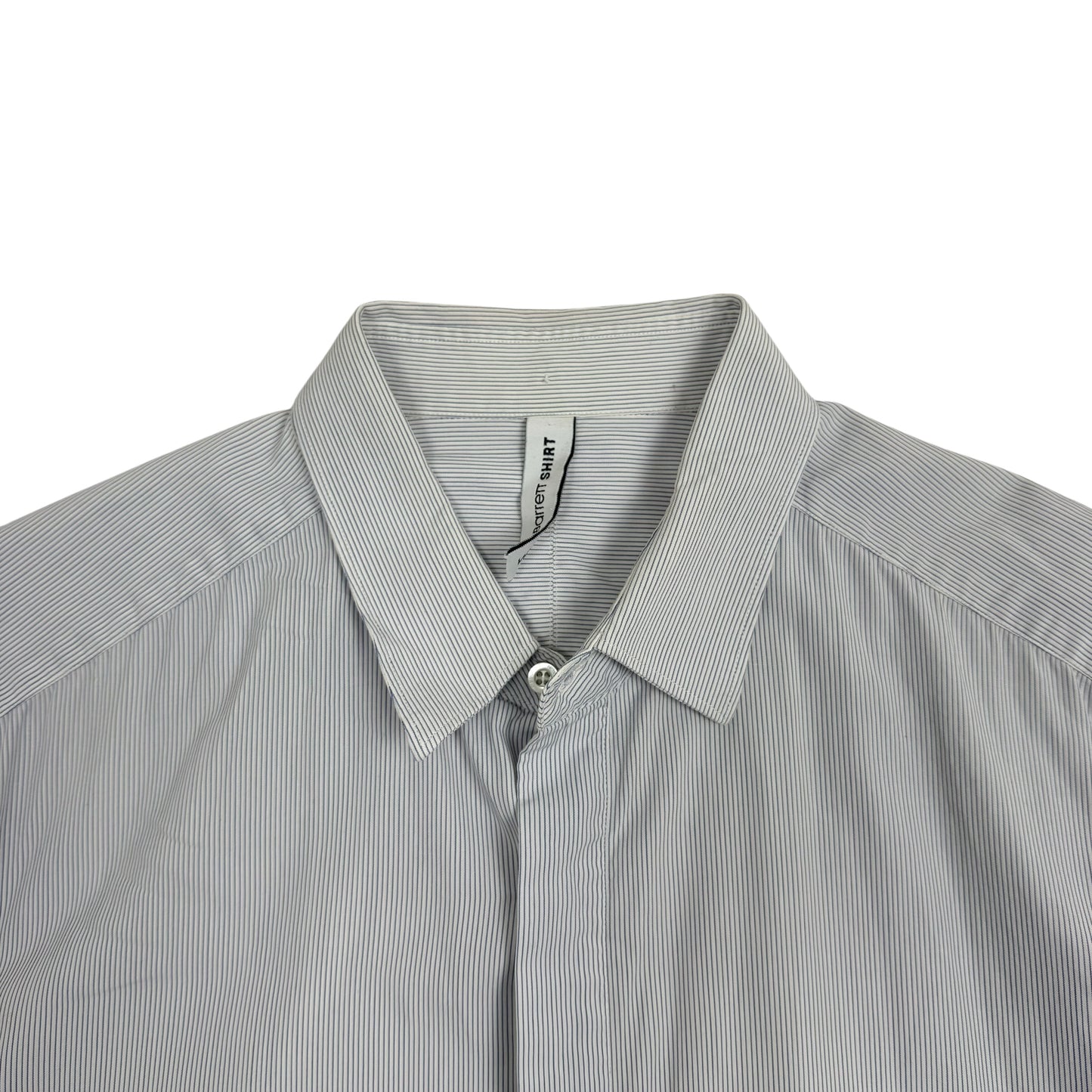 Neil Barret Double Pocket Pinstripe Shirt Blue/White (Fits S-M)