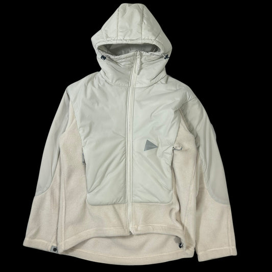 And Wander Top Fleece Jacket Two Toned Cream (Fits M/L)