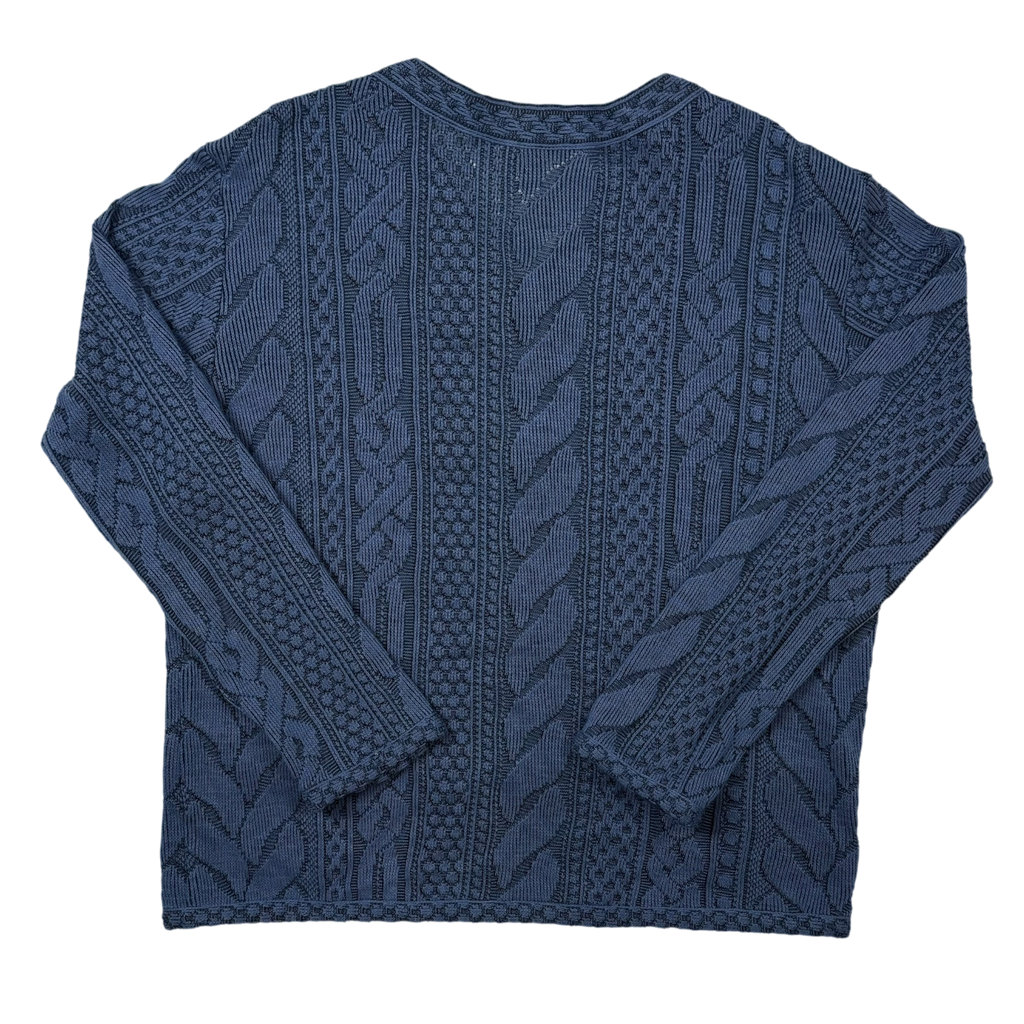 Opening Ceremony Wool Blend V-Neck Sweatshirt Blue (fits M-L)