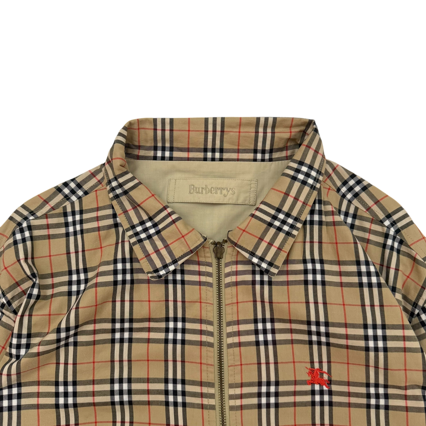 Burberry 90s Nova Check Reversible Harrington Jacket Beige (Fits XL)