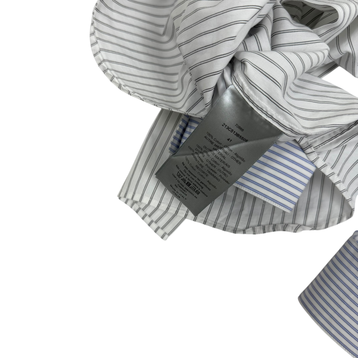 Dior Heart-Shaped Collage Striped LS Shirt (Fits L-XL)