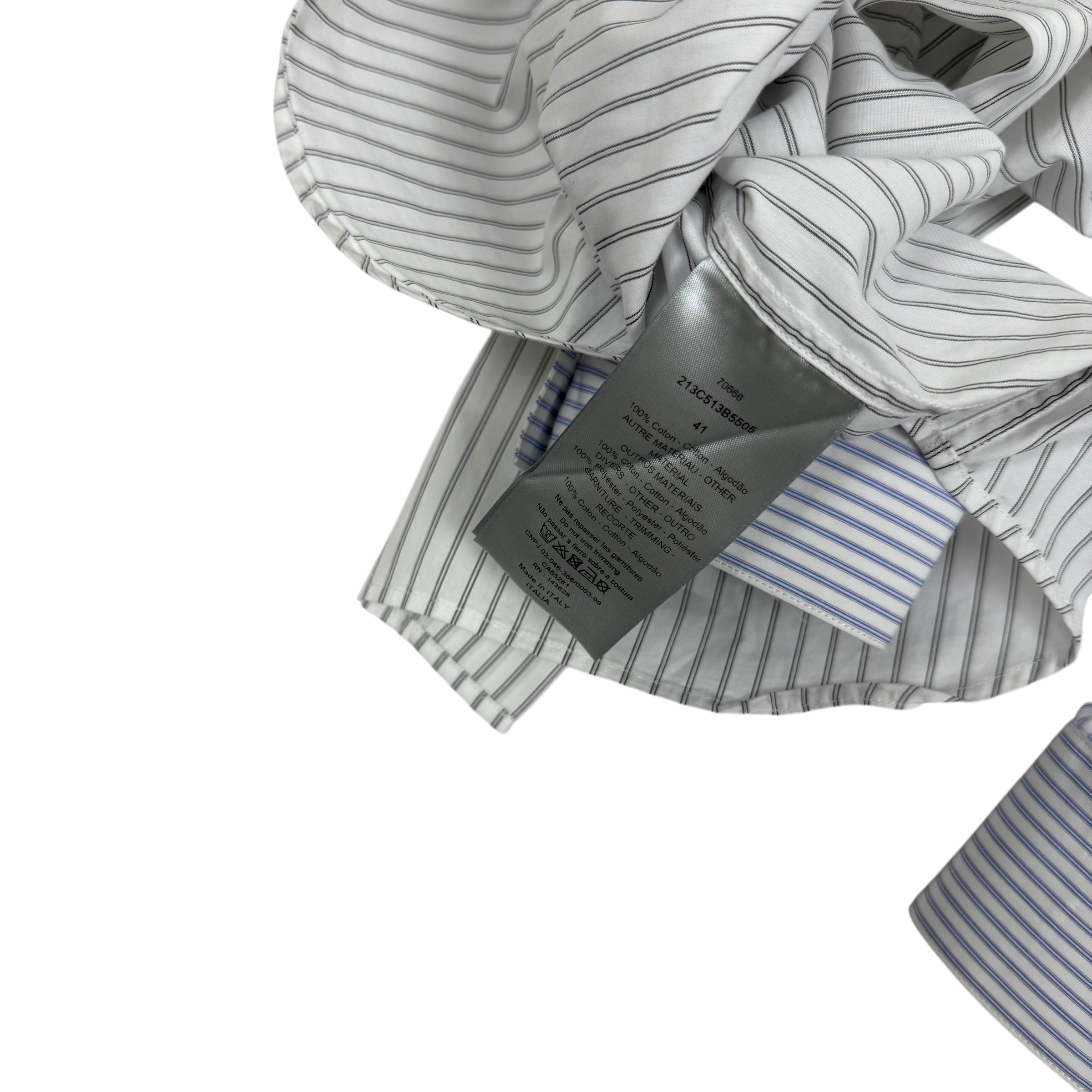 Dior Heart-Shaped Collage Striped LS Shirt (Fits L-XL)