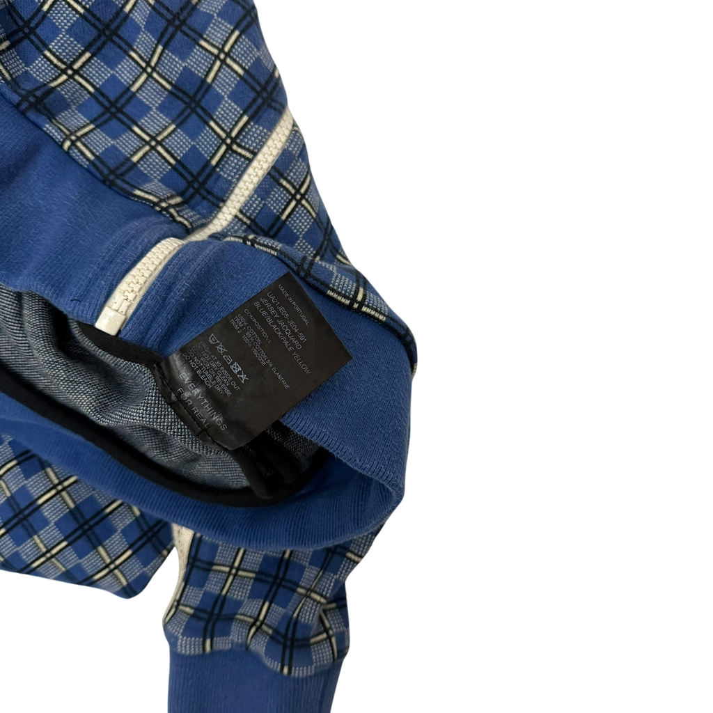 Wales Bonner London Checked Track Jacket Blue (Fits S-M womens)