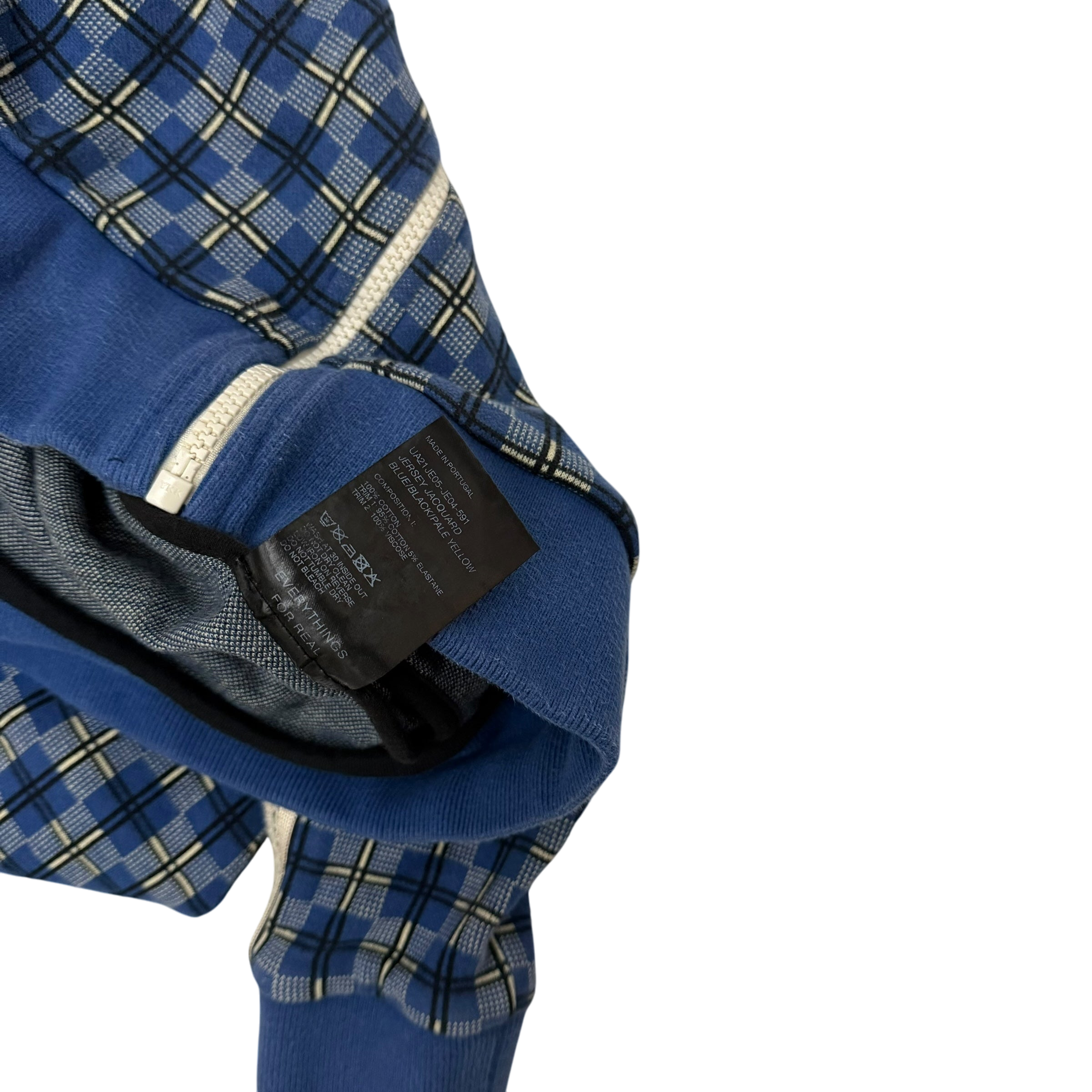 Wales Bonner London Checked Track Jacket Blue (Fits S-M womens)