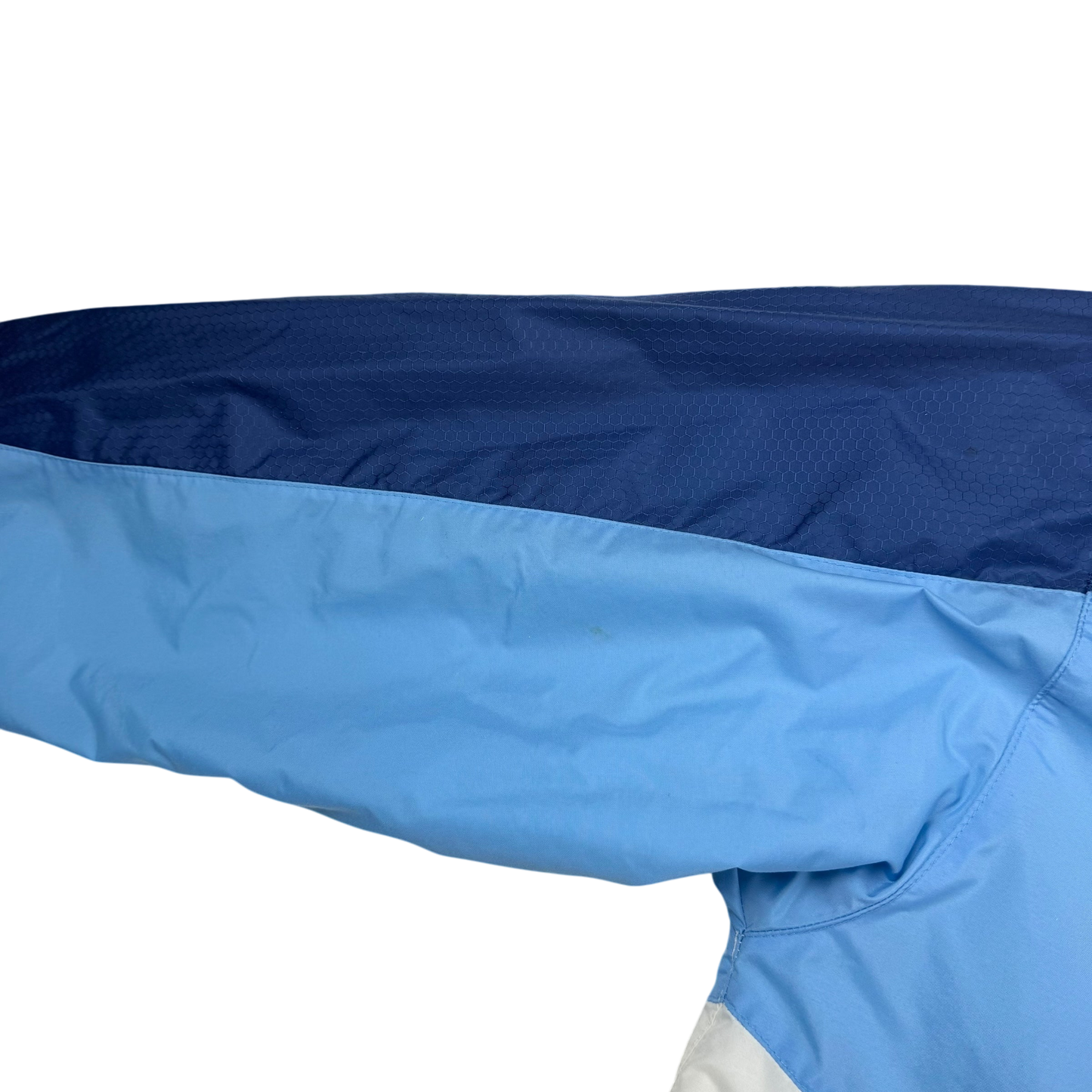 Nike 00s Hex Logo Insulated Track Jacket White/Blue (part of set) (Fits S-M)