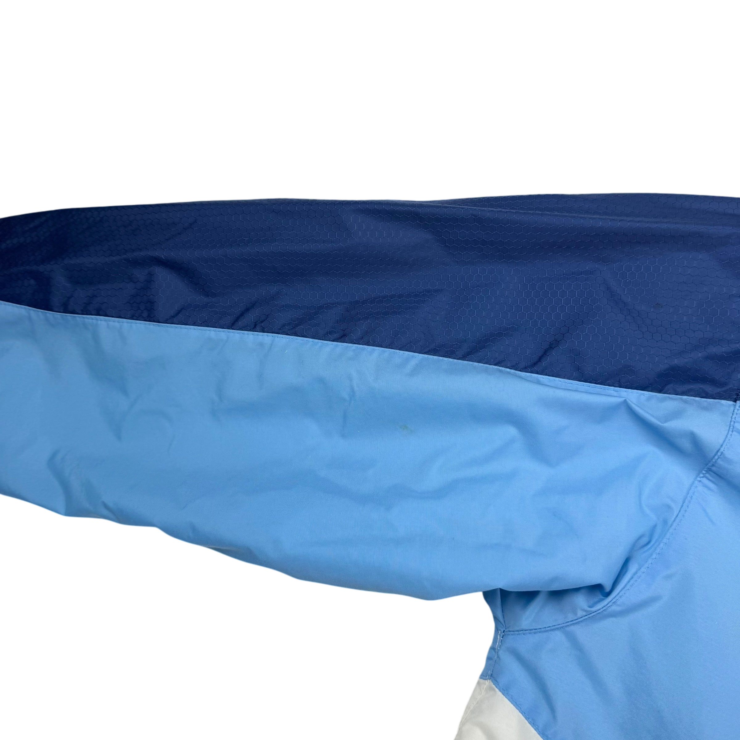 Nike 00s Hex Logo Insulated Track Jacket White/Blue (part of set) (Fits S-M)