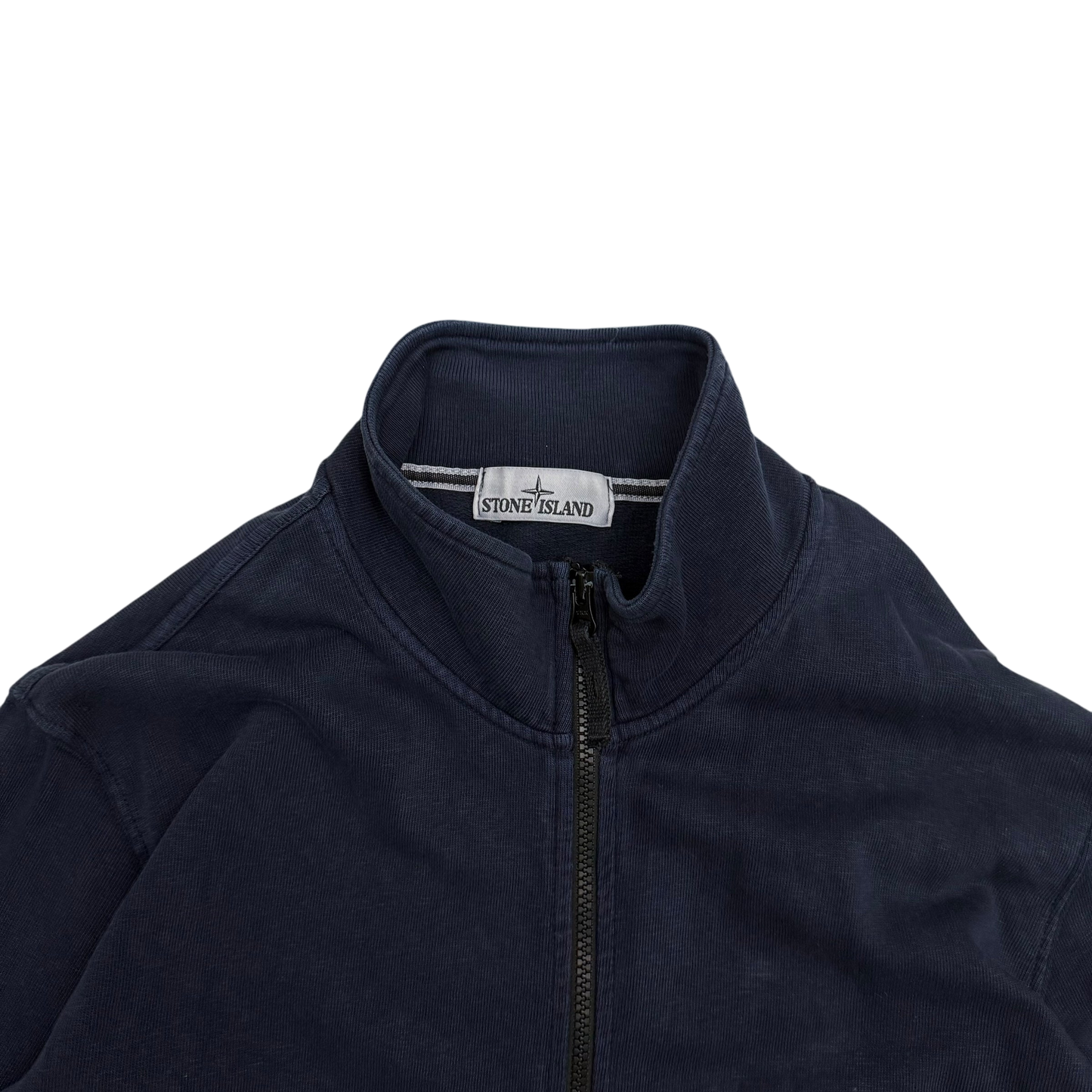 Stone Island Full Zip Sweatshirt Navy(Size XXL)