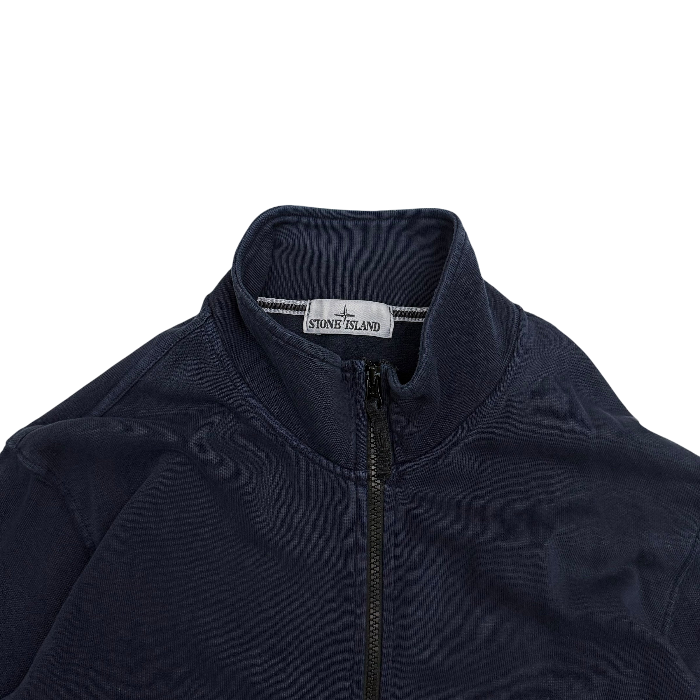 Stone Island Full Zip Sweatshirt Navy(Size XXL)
