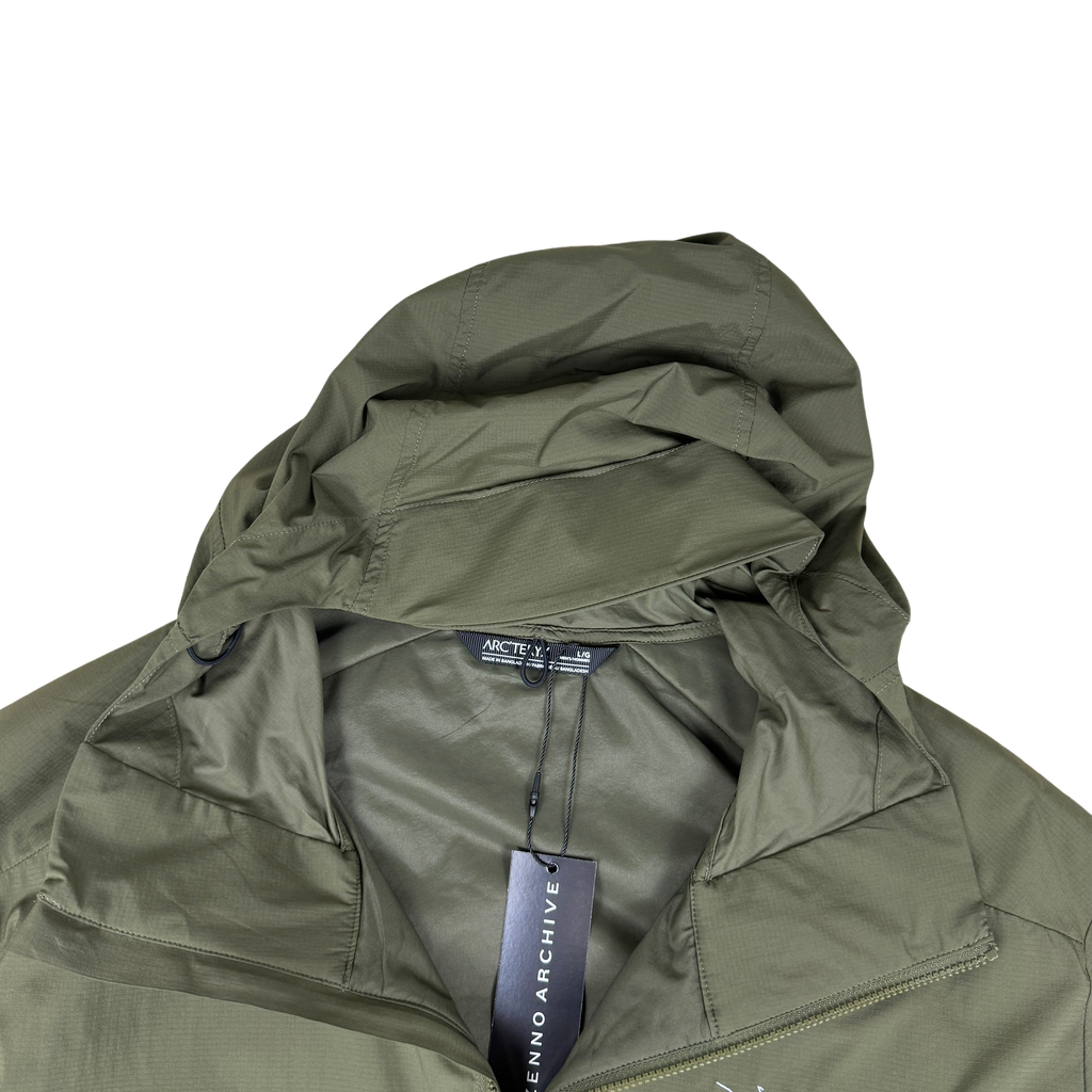 Arc’teryx Atom SL Down Hooded Jacket Khaki Green (Size L)