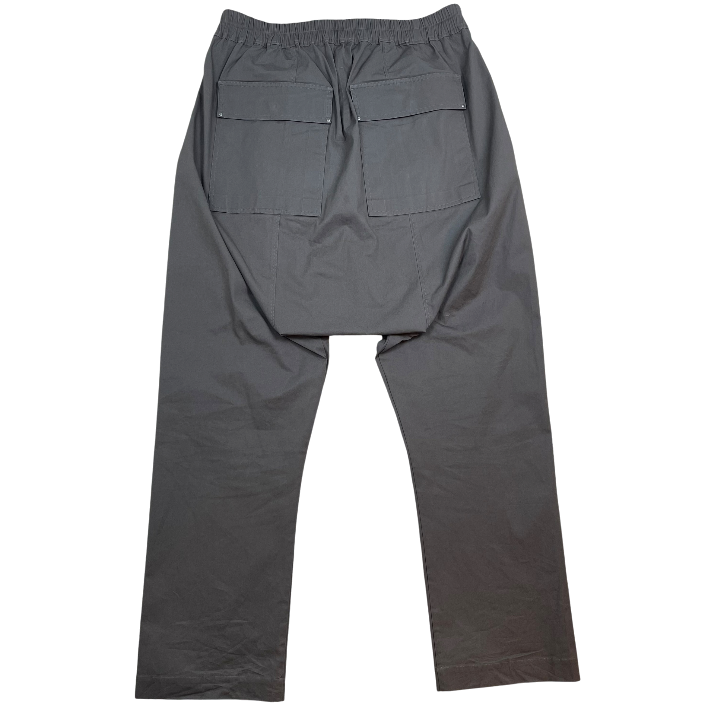 Rick Owens SS22 Fogachine Drop Crotch Nylon Trousers ‘Dust’ Grey (Size 54)