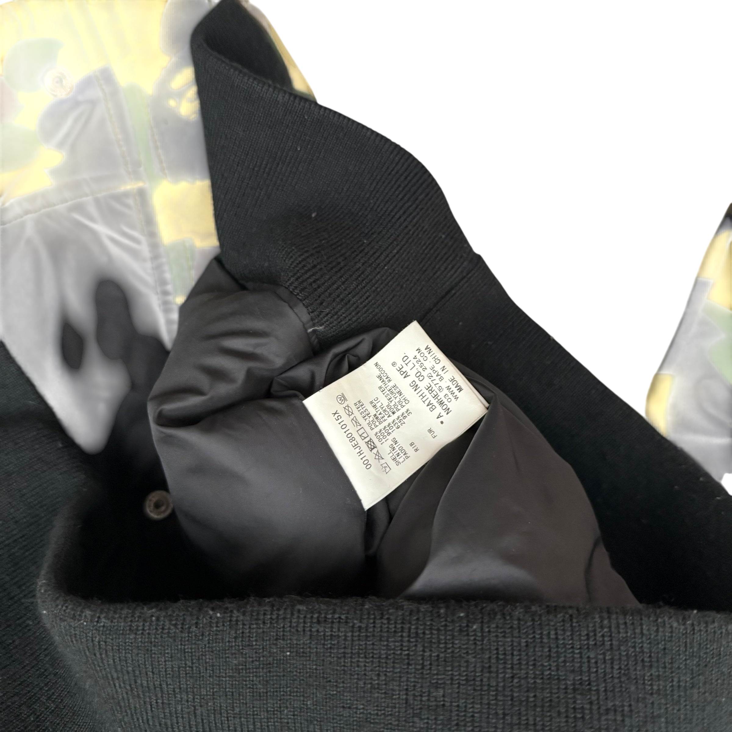 Bape (A Bathing Ape) 1st Camo N-2B Fur-Lined Down Jacket (Size L)