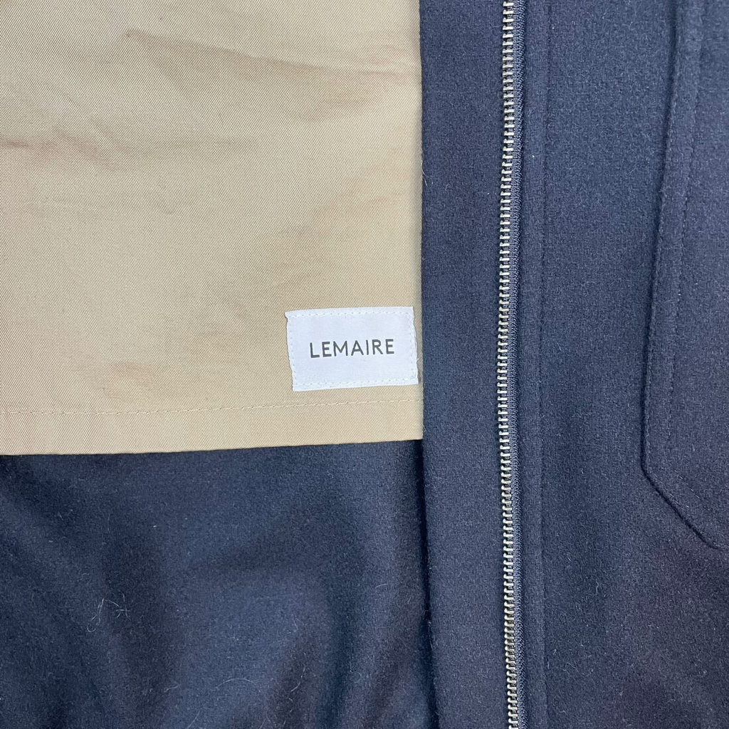 Lemaire Wool Bomber Jacket Navy (Size 50/L)