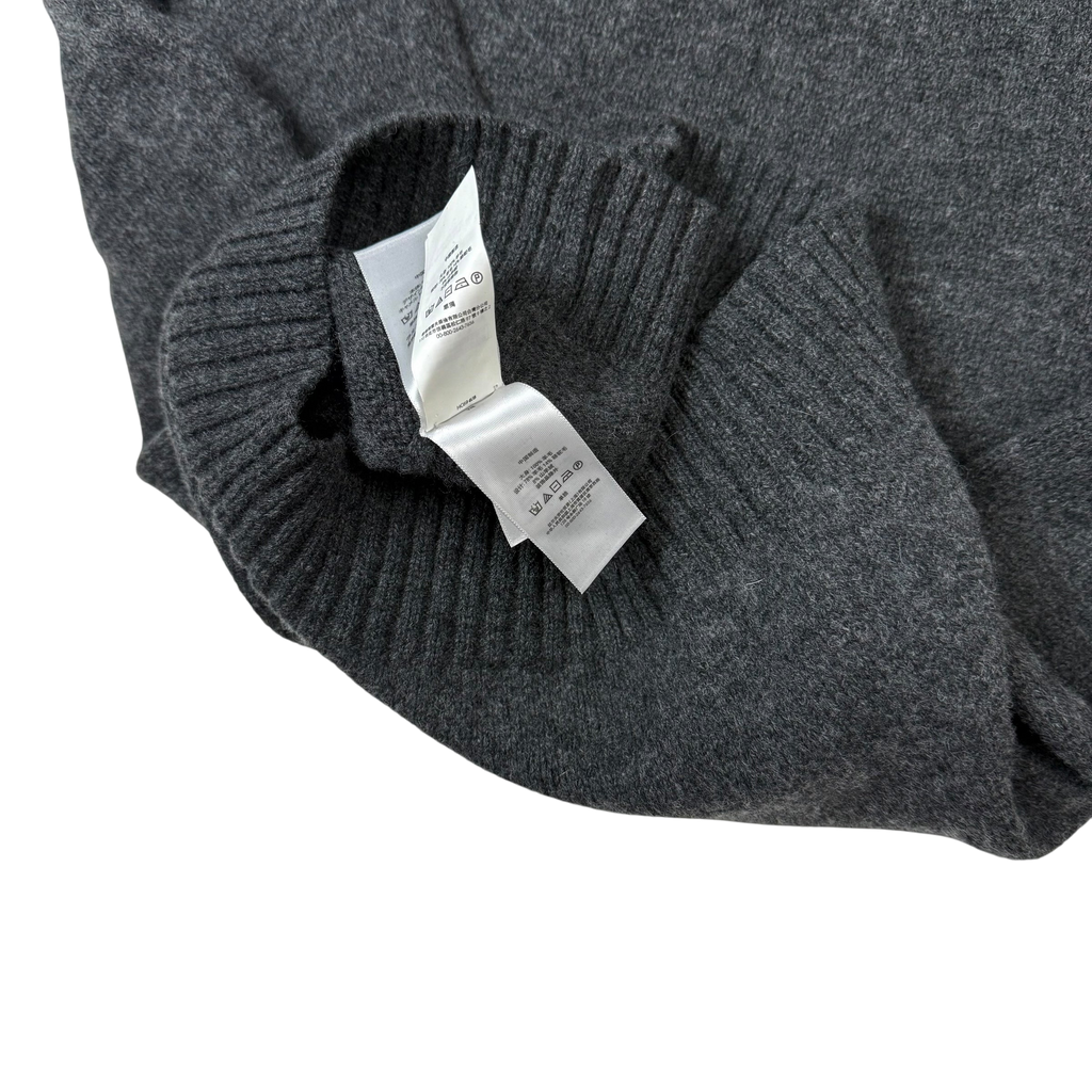 Polo Ralph Lauren ‘Geaky Bear’ Intarsia Knit Wool Sweatshirt Grey (fits M-L)