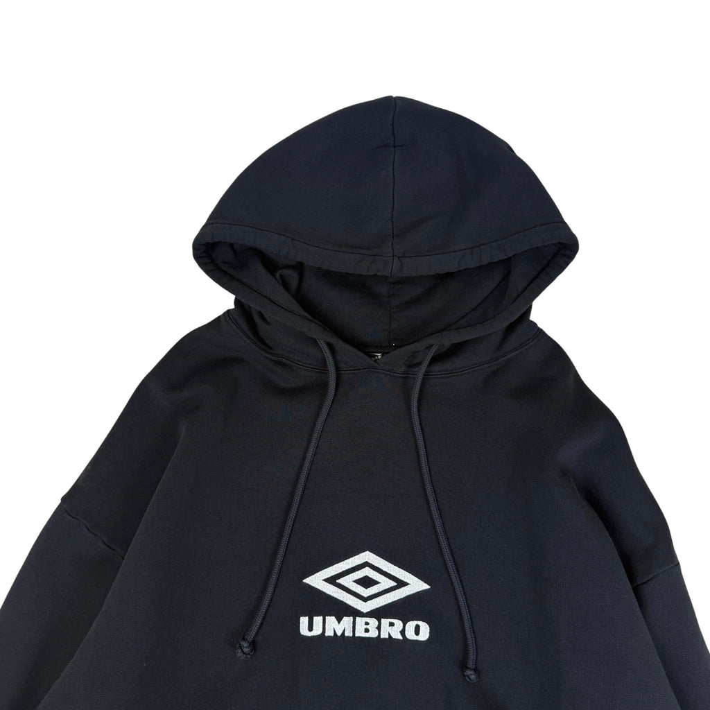 Umbro x Slam Jam Classic Logo Masked Hoodie Black (Fits M-L)