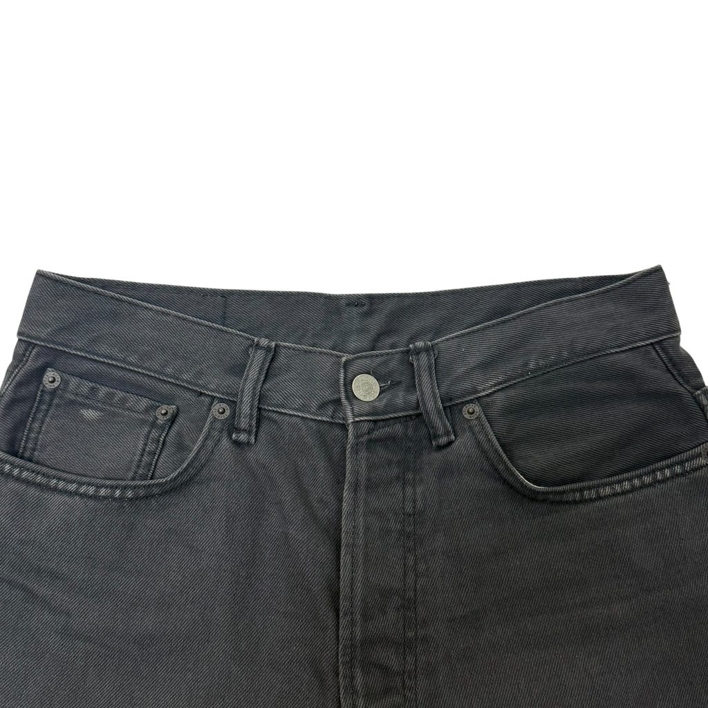 Acne Studios Loose Fit Denim Shorts Washed Grey (Fits 30”)