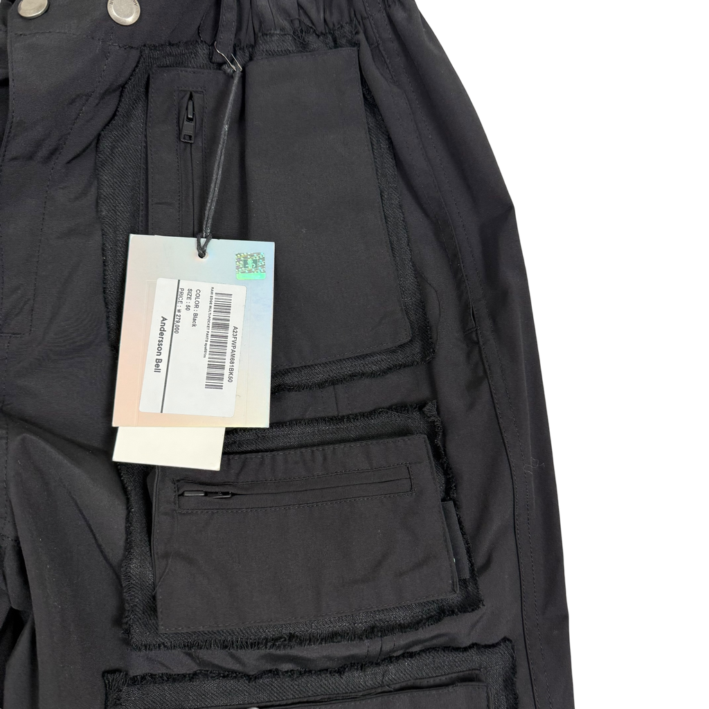 Andersson Bell Raw Edge Multi Pocket Pants Black (Size L)
