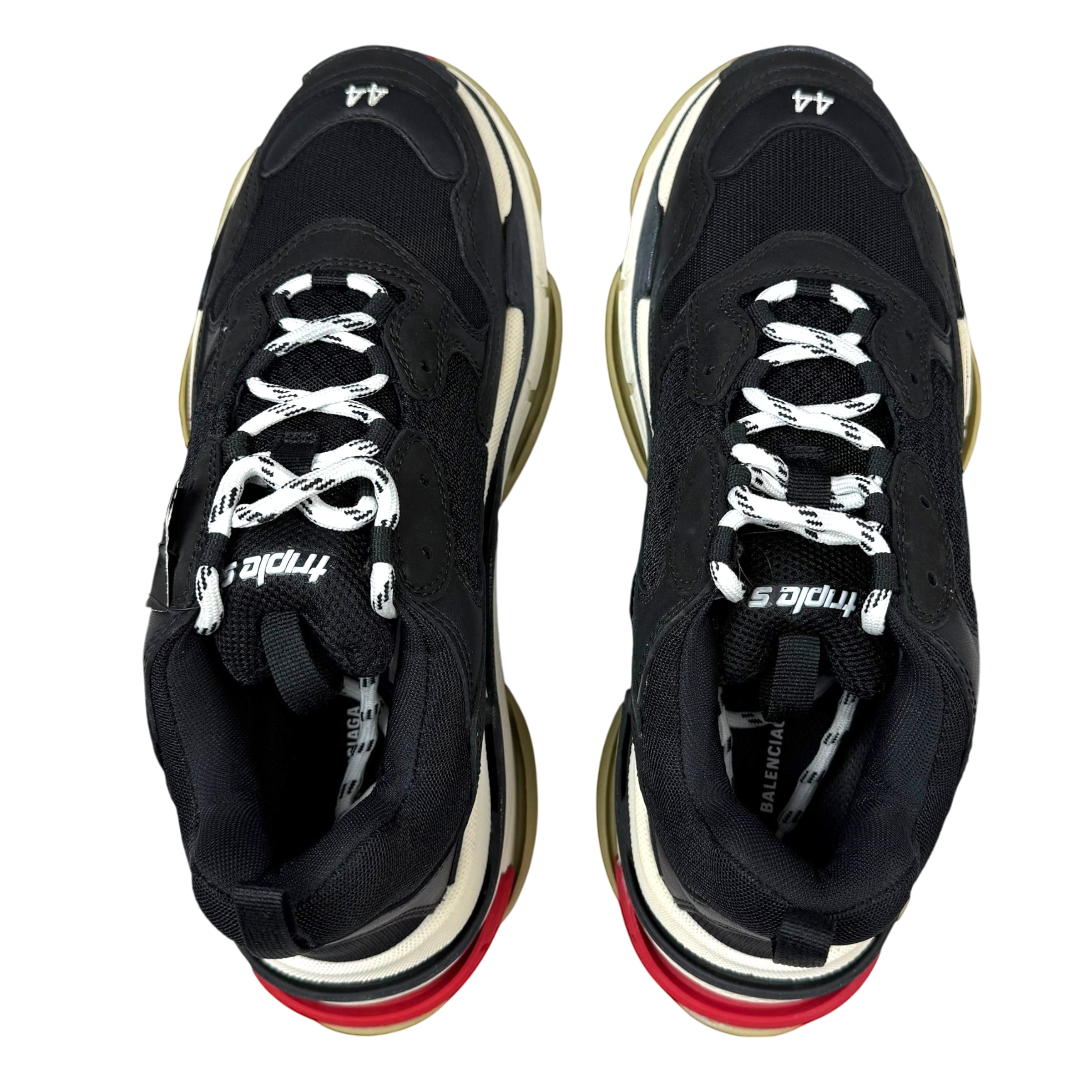 Balenciaga Triple S Black White Red (2018 Reissue) (US11/UK10/EU44)