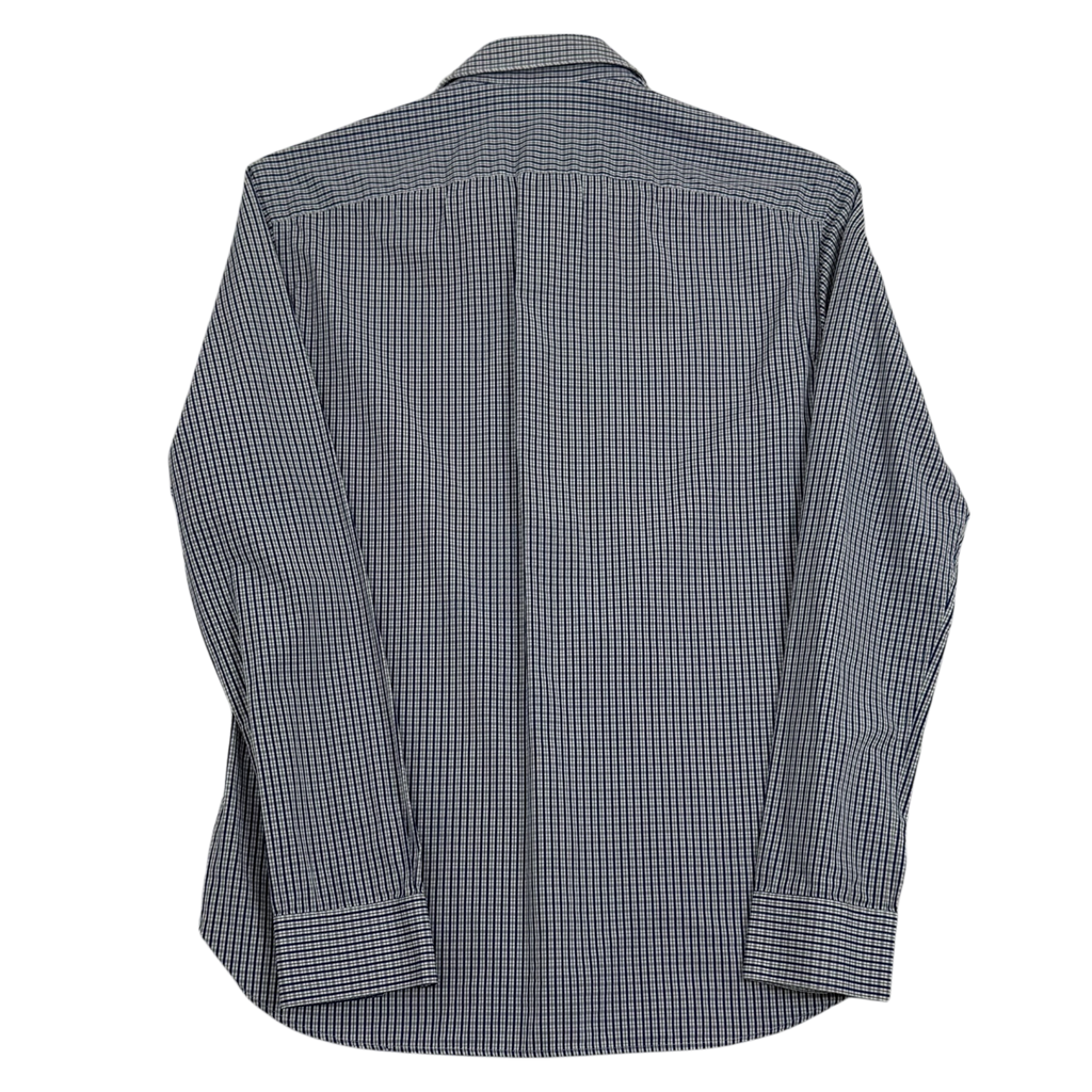 Louis Vuitton Embroidered Logo Checkered Shirt Blue (Size S)