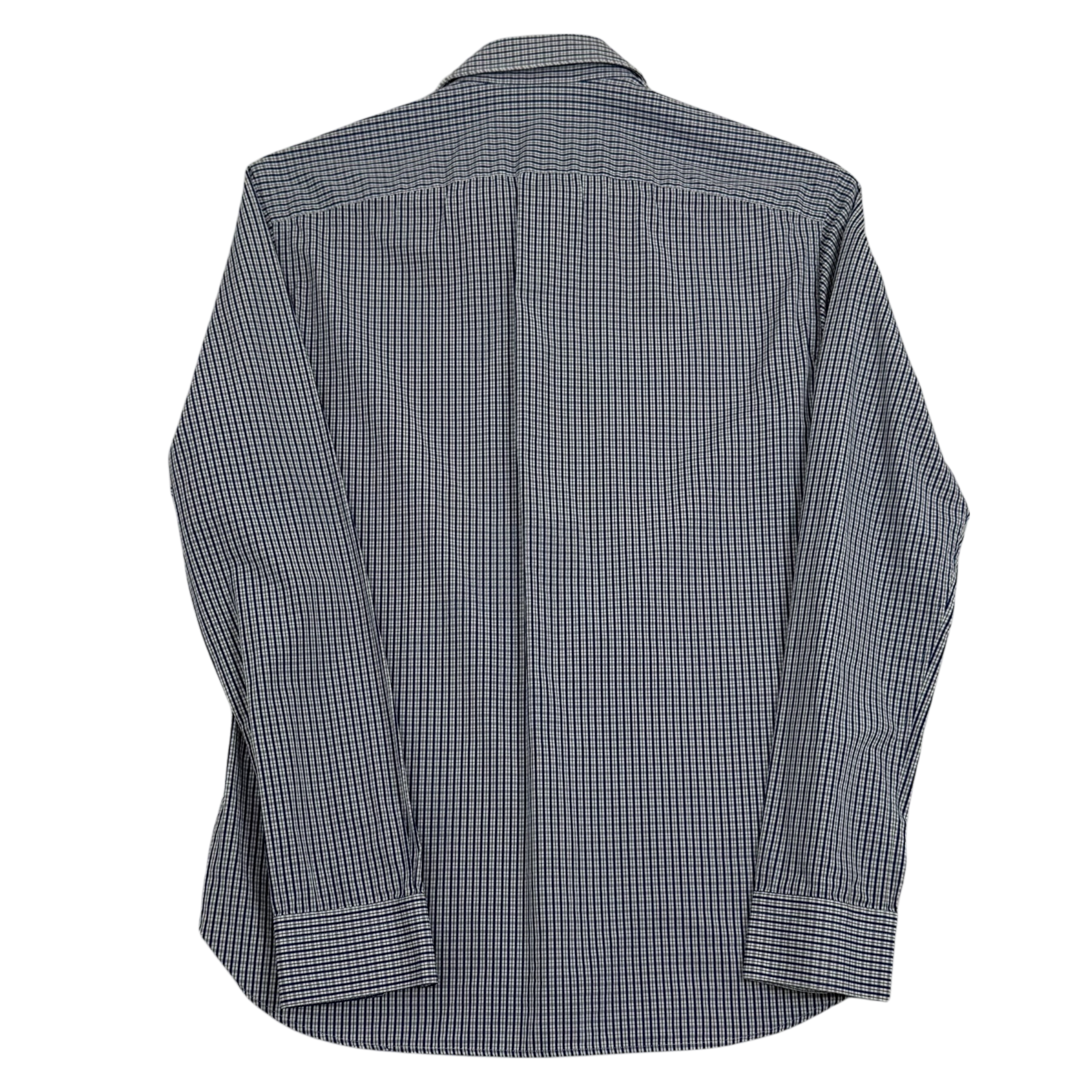 Louis Vuitton Embroidered Logo Checkered Shirt Blue (Size S)