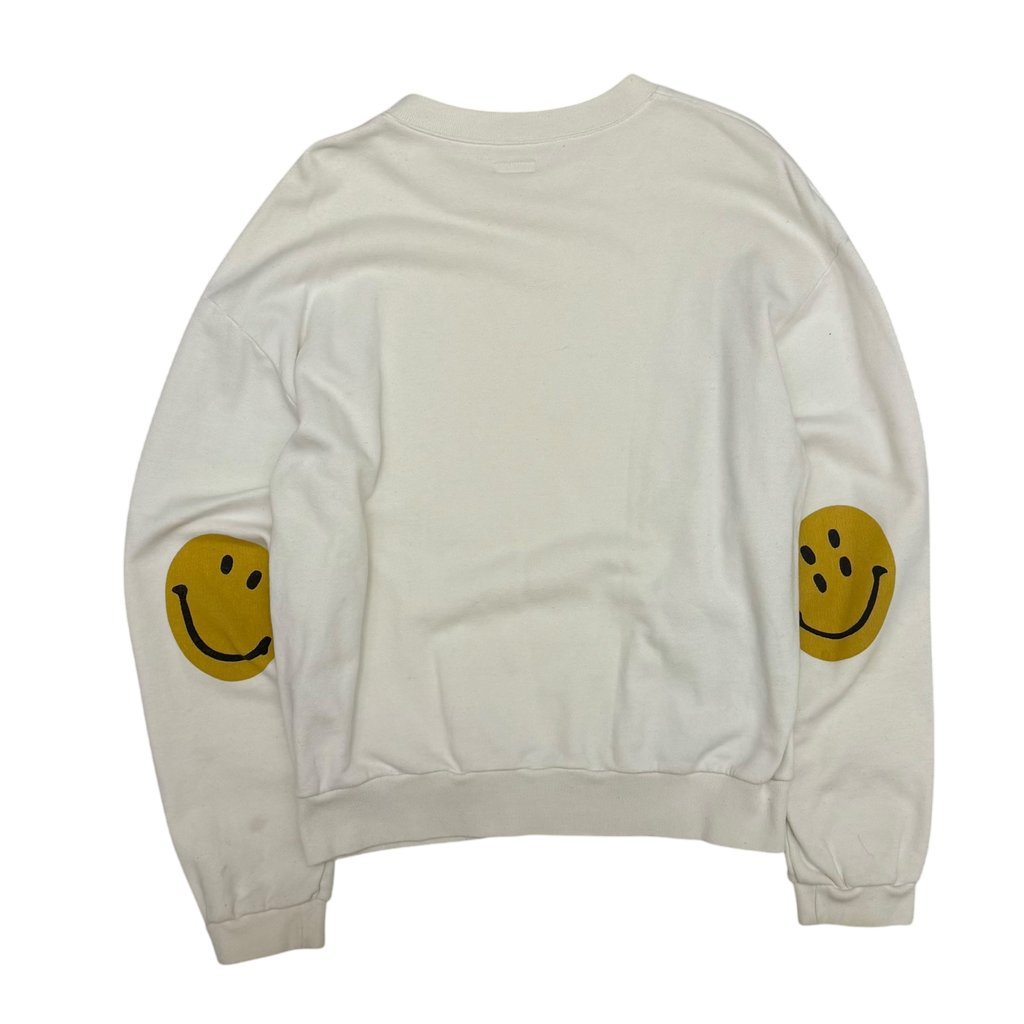 Kapital Smiley Crewneck Sweatshirt Grey (Size 3)