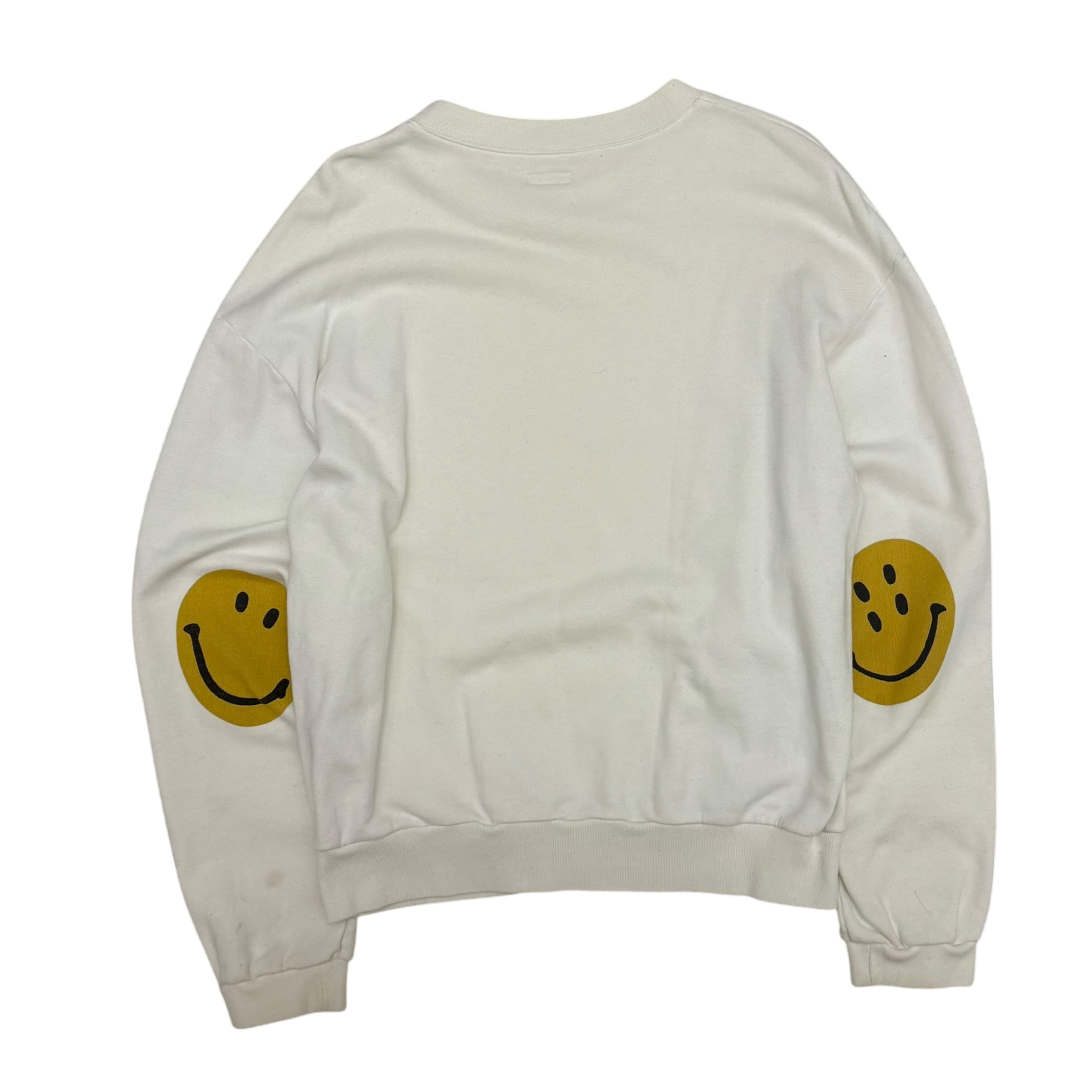 Kapital Smiley Crewneck Sweatshirt Grey (Size 3)