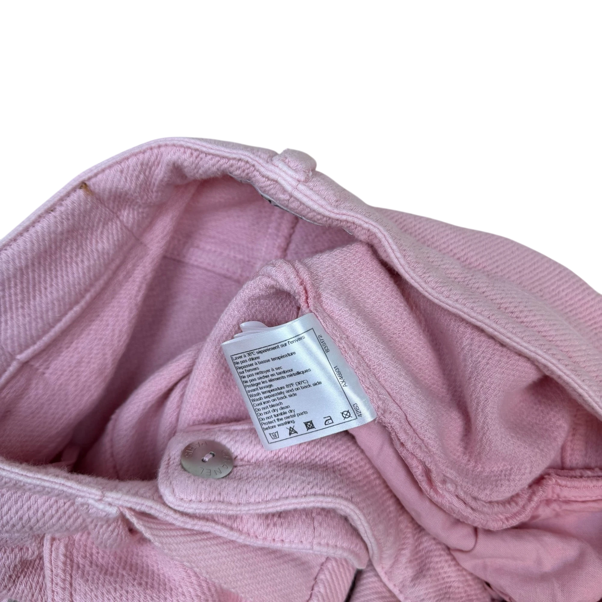 Chanel SS19 ‘By the Sea’ Wide Leg Belted Pants Pink (Size 38)