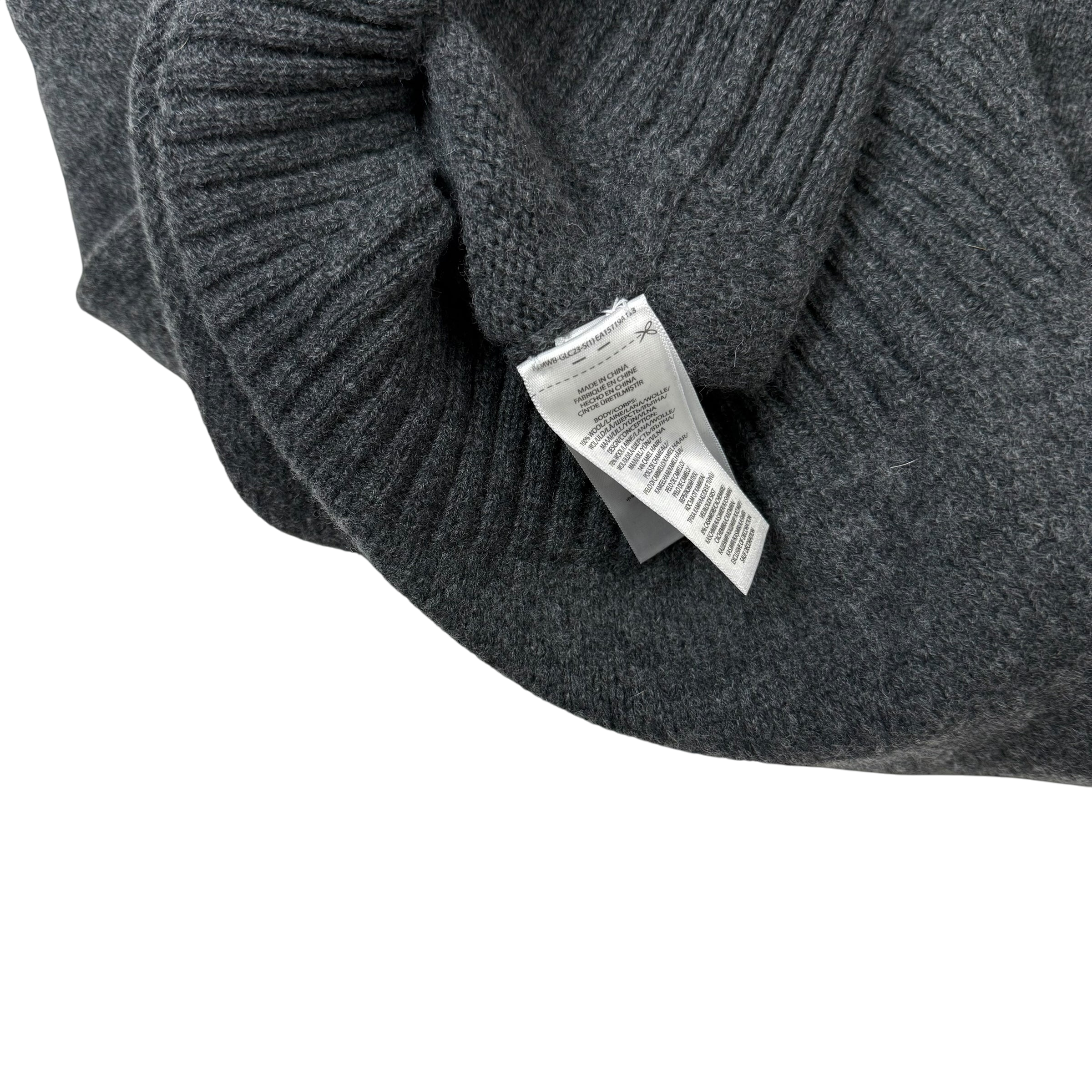 Polo Ralph Lauren ‘Geaky Bear’ Intarsia Knit Wool Sweatshirt Grey (fits M-L)