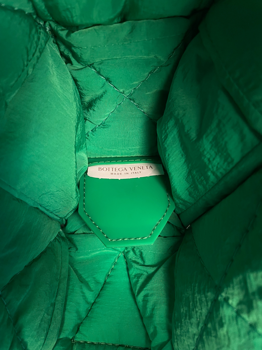 Bottega Veneta Cassette Padded Crossbody Bag Green