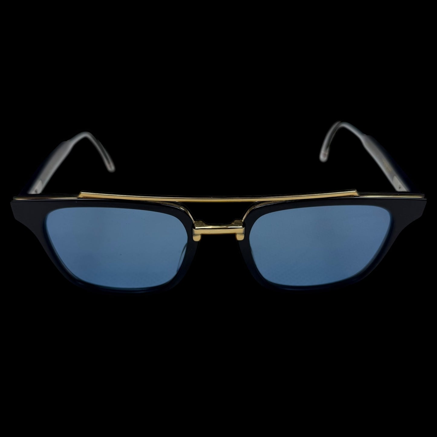 Thom Browne New York Square Sunglasses Navy/Gold