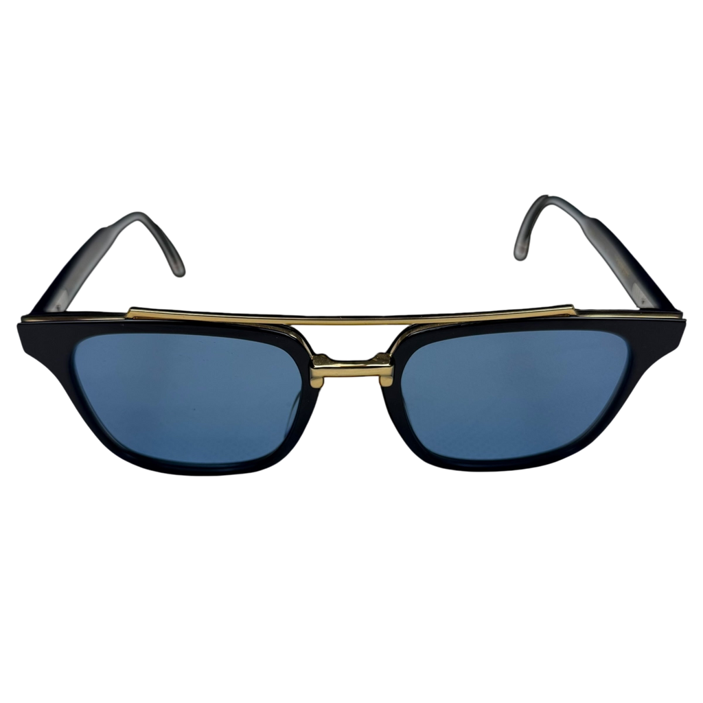 Thom Browne New York Square Sunglasses Navy/Gold