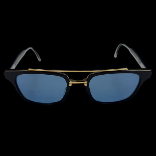 Thom Browne New York Square Sunglasses Navy/Gold