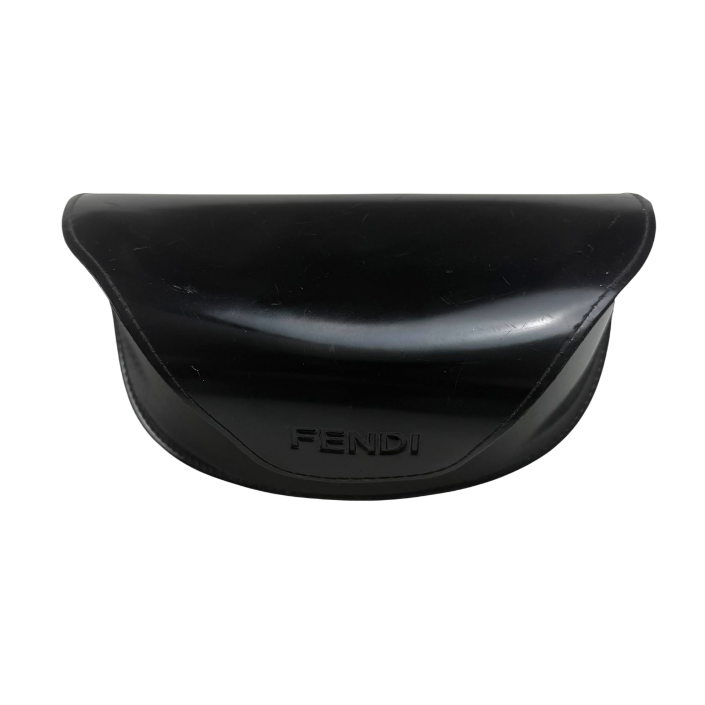 Fendi Metallic Shield Wrap Sunglasses Brown