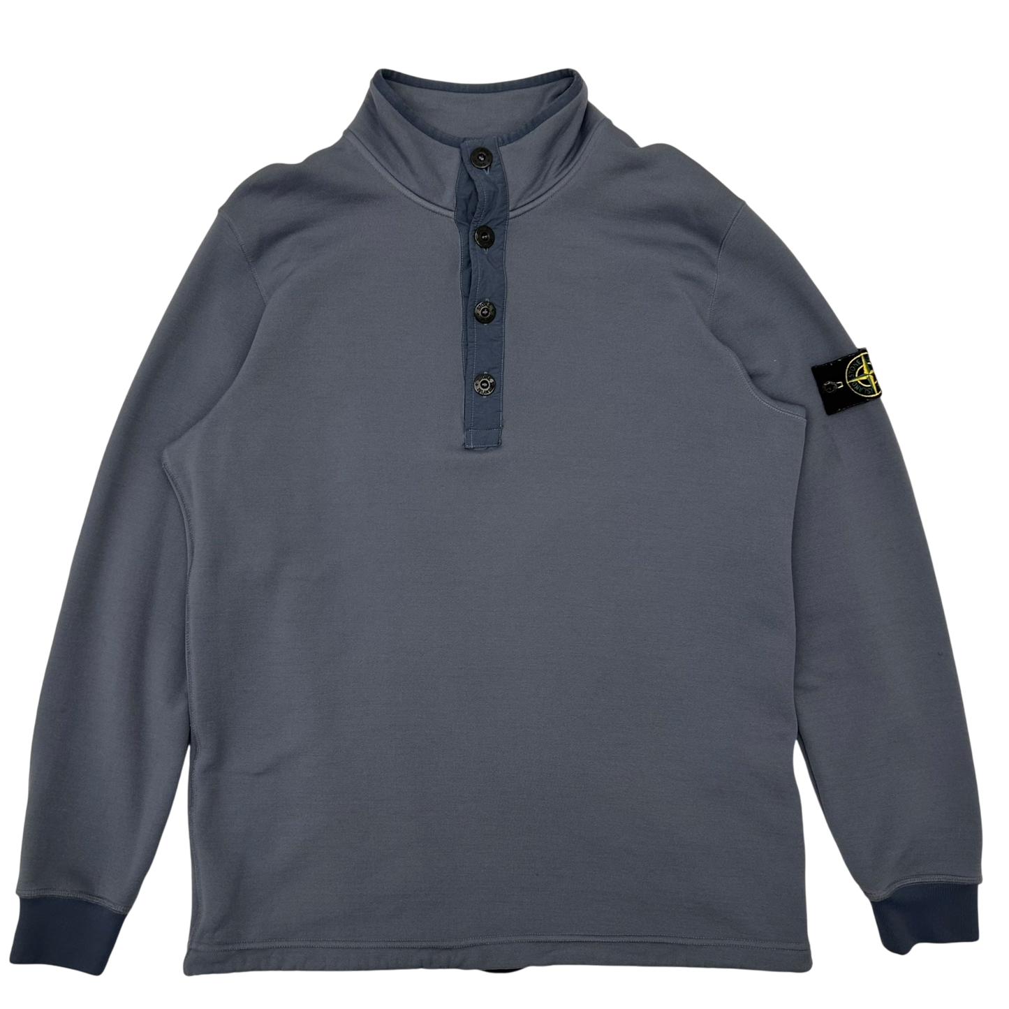 Stone Island Button Up Jumper Blue (Fits L/XL)